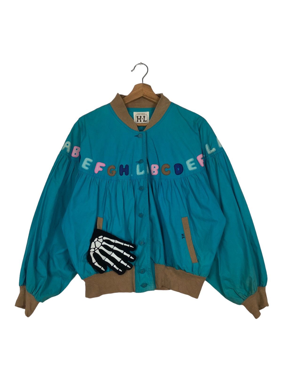 Japanese Brand 🔥Vintage Bomber Jacket Cartoon Big Logo Henri Luc Chapuis Size US M / EU 48-50 / 2 - 1 Thumbnail