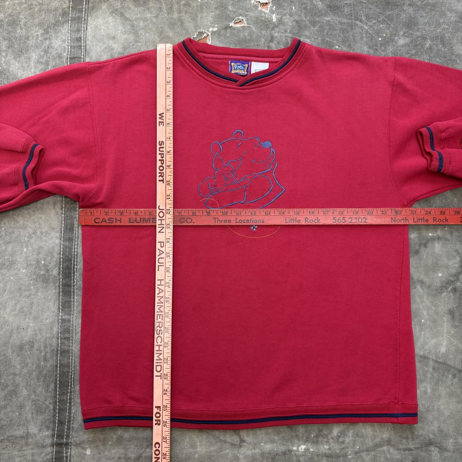Disney Vintage 90s Winnie The Pooh Piglet Best Friends Sweatshirt Size L / US 10 / IT 46 - 4 Thumbnail