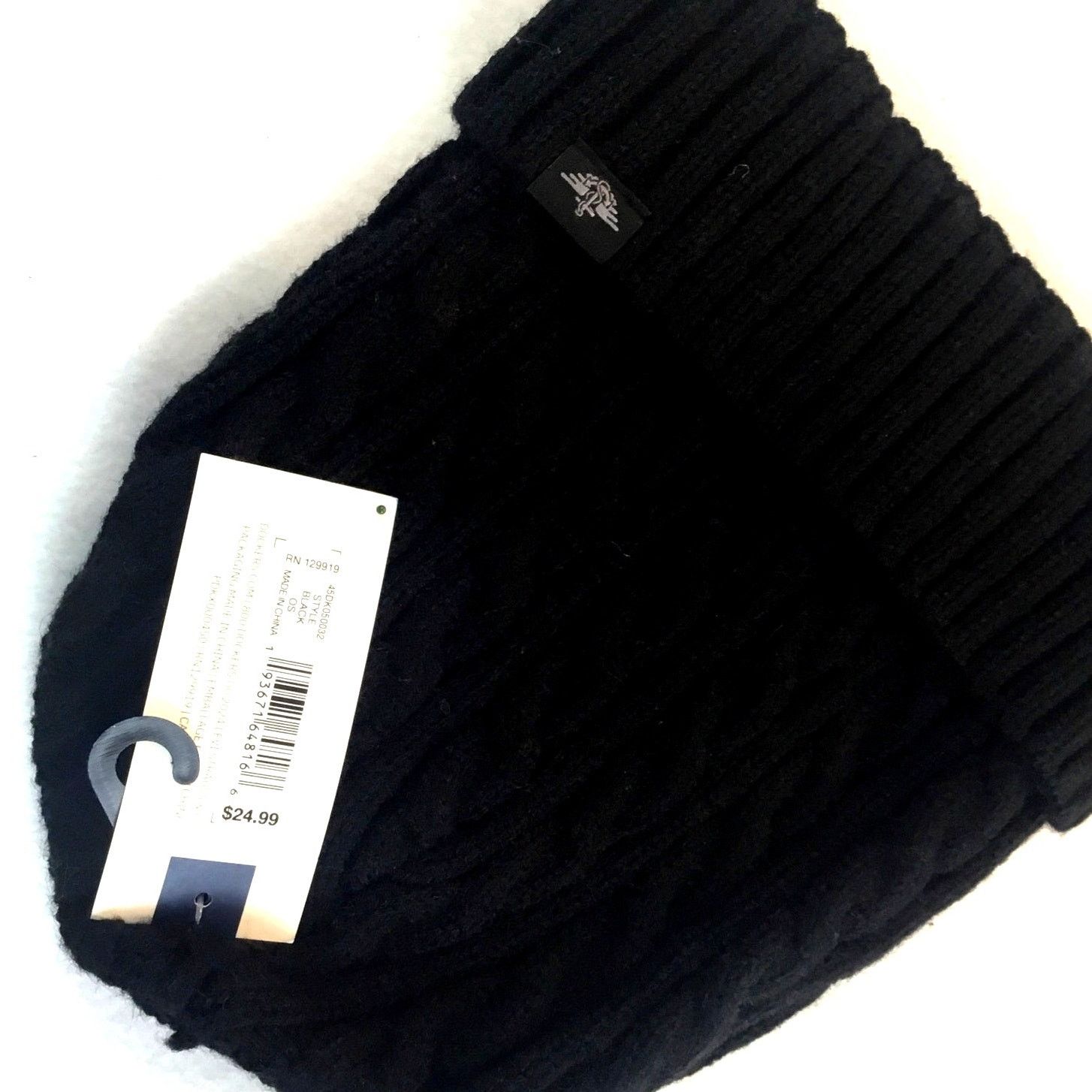 Dockers Dockers Knit Cap Logo Black NWT $24.99 Size ONE SIZE - 2 Thumbnail