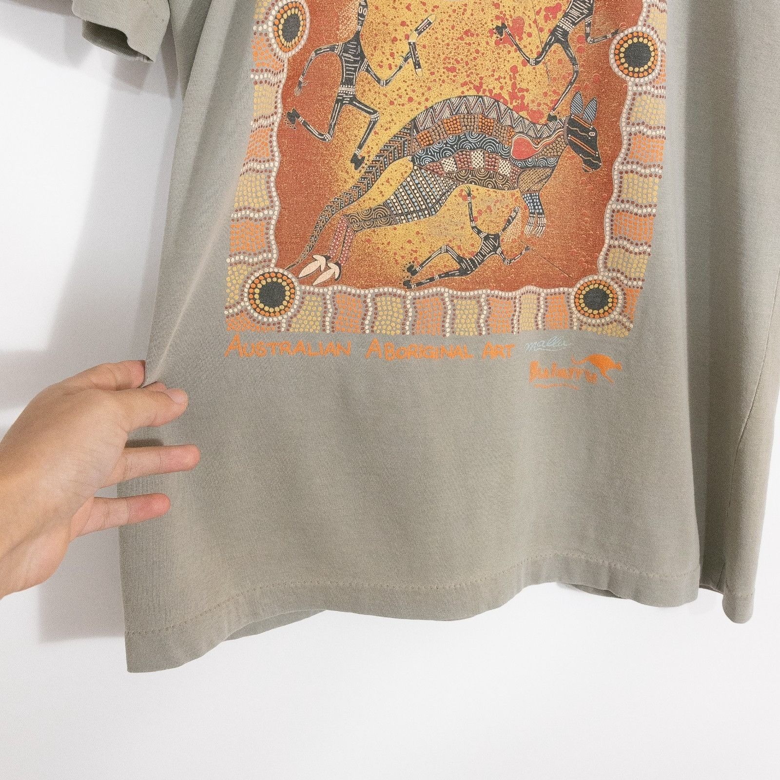 Vintage Vintage 90s Australian Aboriginal Art Tee L - Single Stitch Size US L / EU 52-54 / 3 - 4 Thumbnail