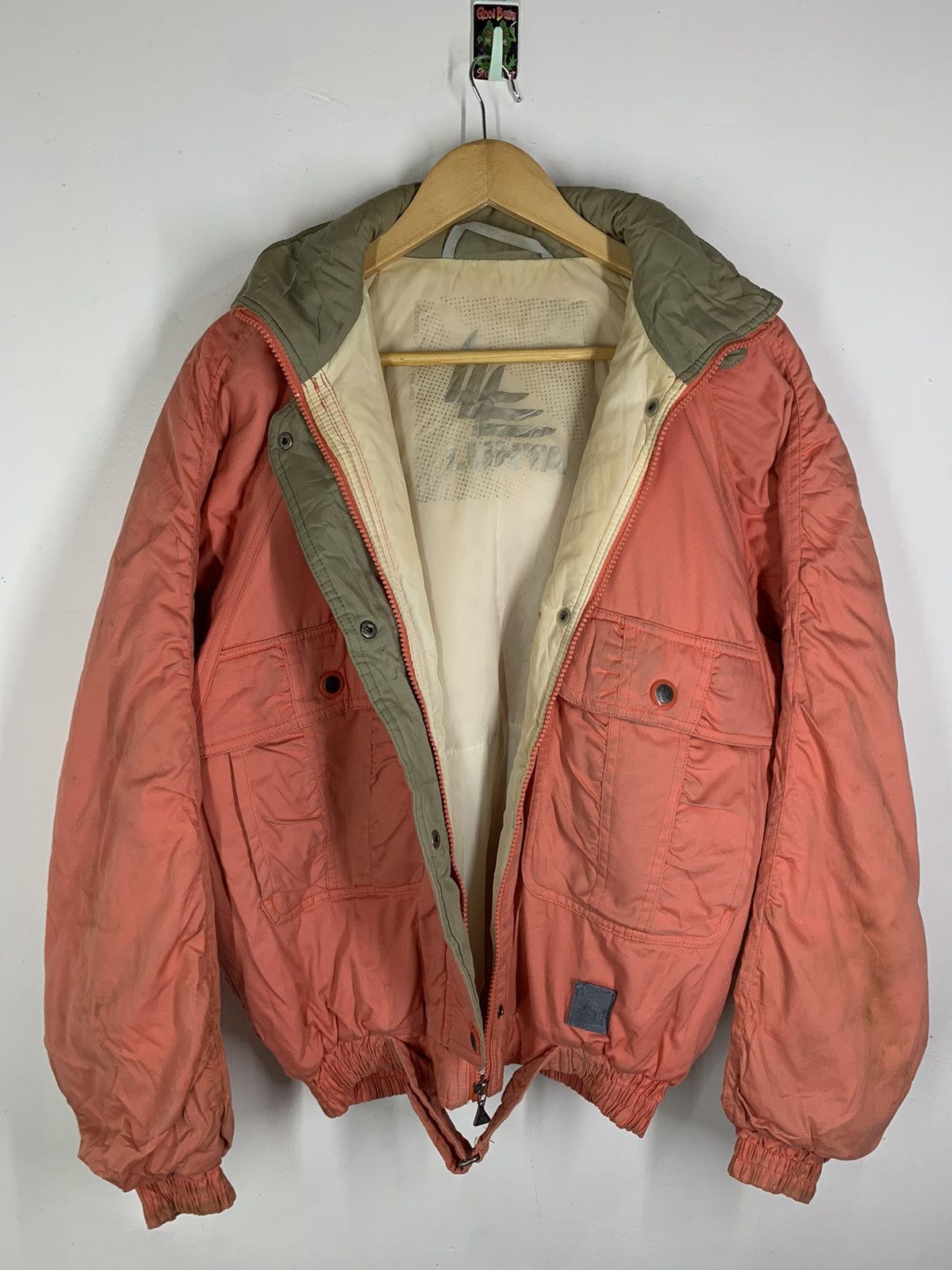 Designer × Japanese Brand × Vintage Vintage Hoodie Bomber Jacket Size US L / EU 52-54 / 3 - 1 Thumbnail