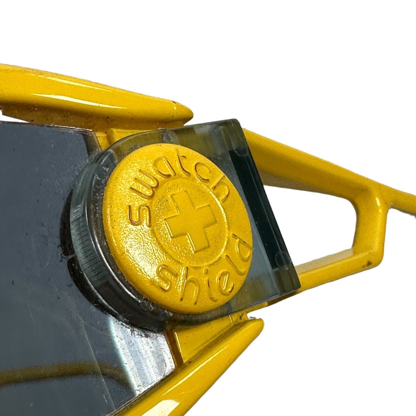 The Unbranded Brand Vintage Alpina Swatch Shield Sunglasses Yellow 80s Macho Man Size ONE SIZE - 8 Thumbnail