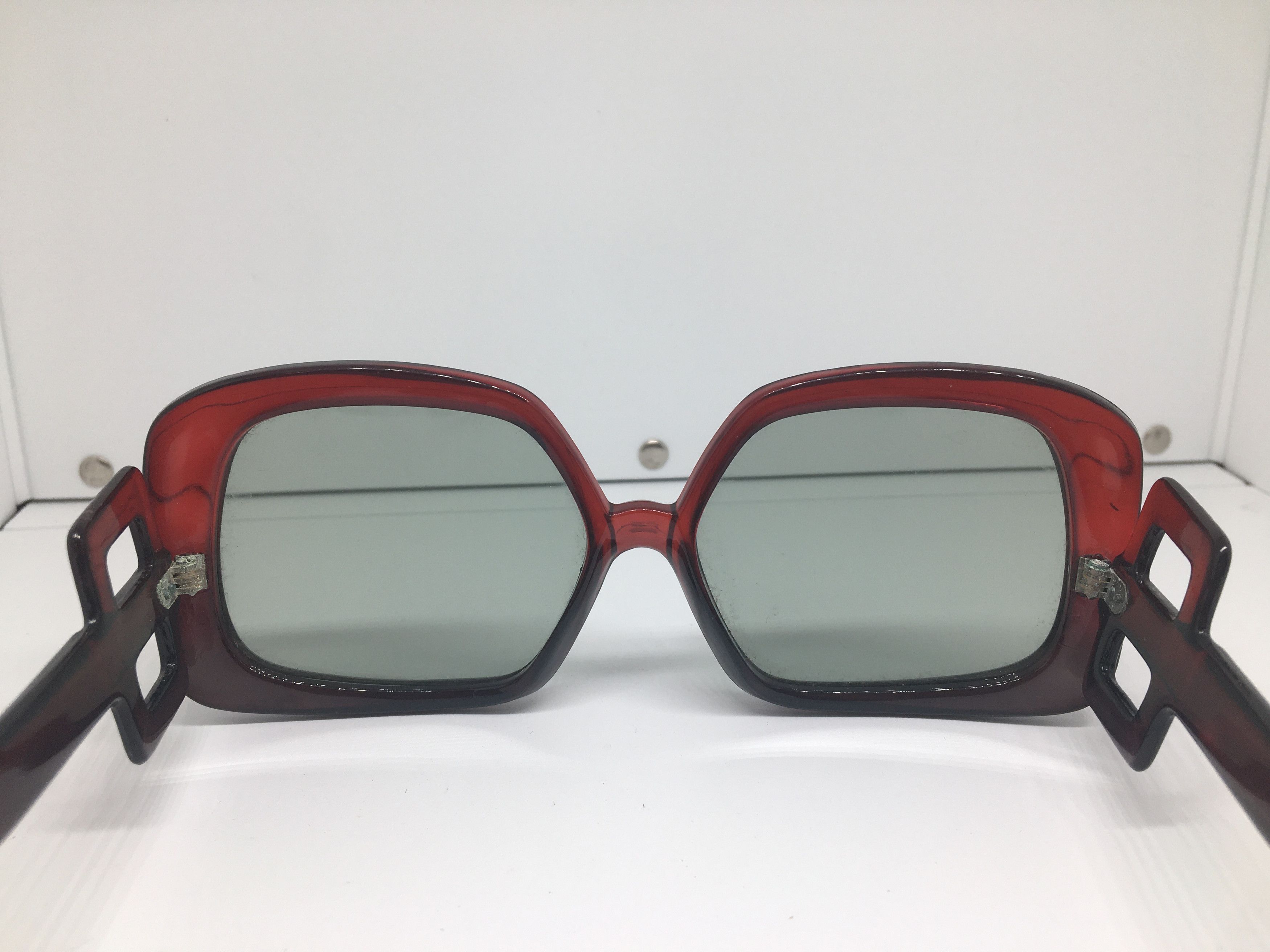Vintage Vintage Diva Handmade Sunglasses Frame Glass Lens Size ONE SIZE - 6 Thumbnail