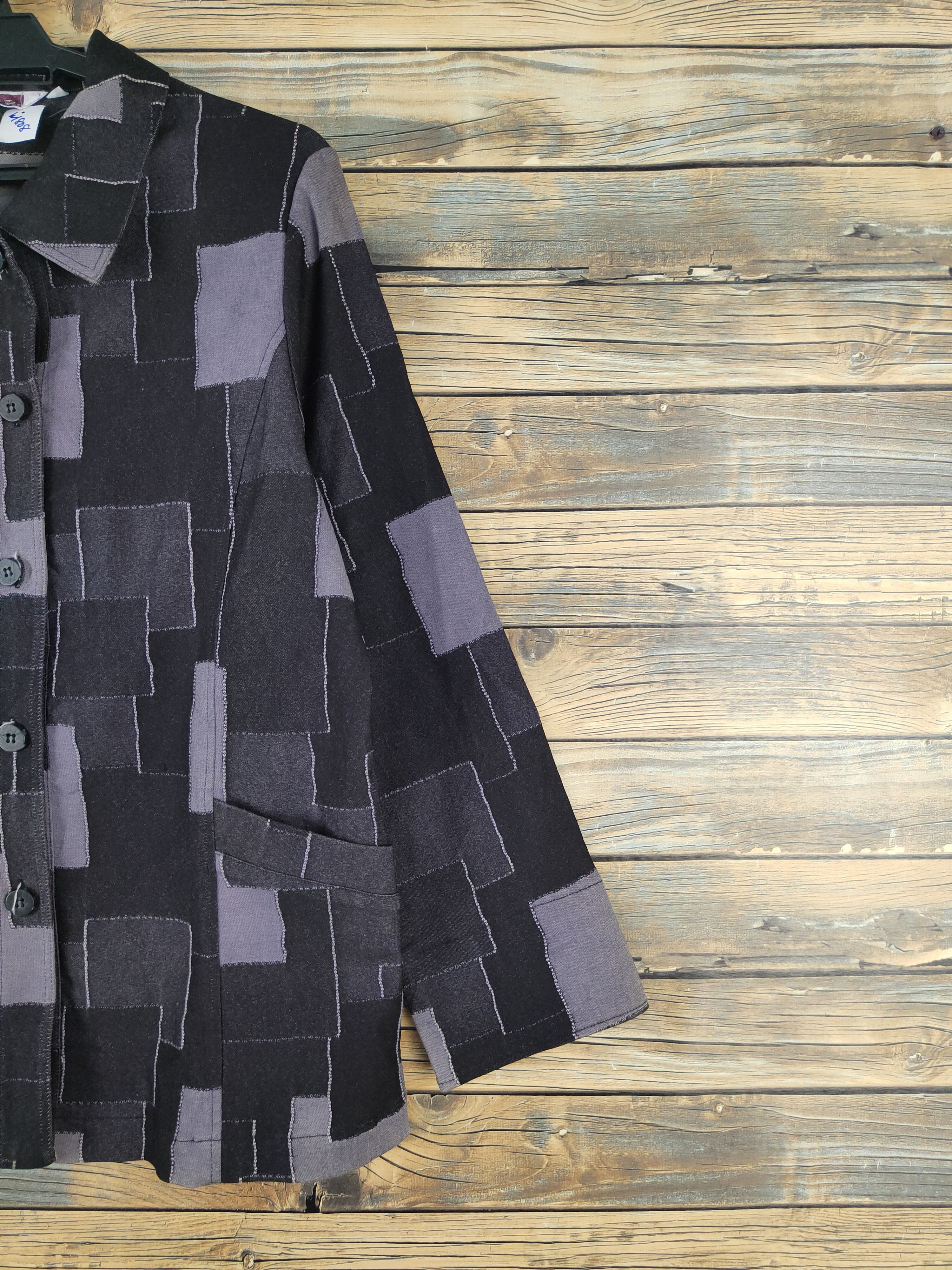 Japanese Brand Japanese Brand Black Purple Button Up Shirts #W1808 Size M / US 6-8 / IT 42-44 - 5 Thumbnail