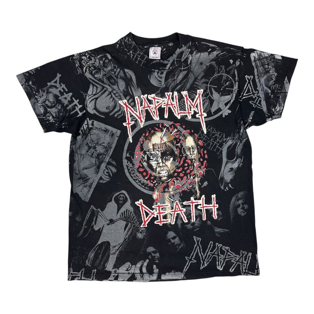 Band Tees Vintage Napalm Death - Aop 1994 North American Tour Shirt Size US L / EU 52-54 / 3 - 1 Thumbnail