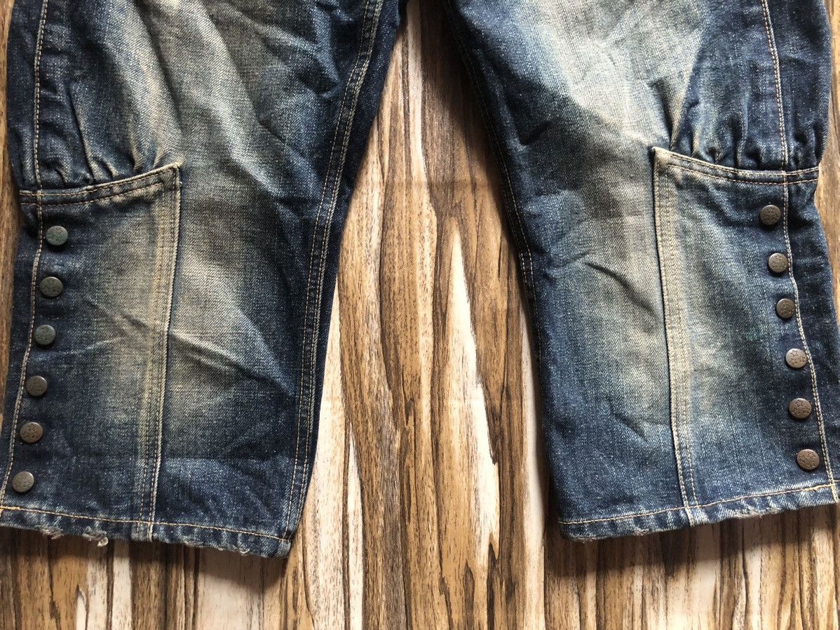 Japanese Brand Grail🔥 Y2K opium style denim capri punk seditionaries kmrii Size US 34 / EU 50 - 4 Thumbnail