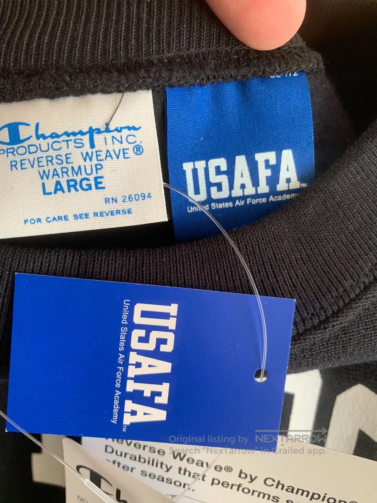 Champion Champion Reverse Weave USAFA Air Force Sweatshirt. Size US L / EU 52-54 / 3 - 6 Thumbnail