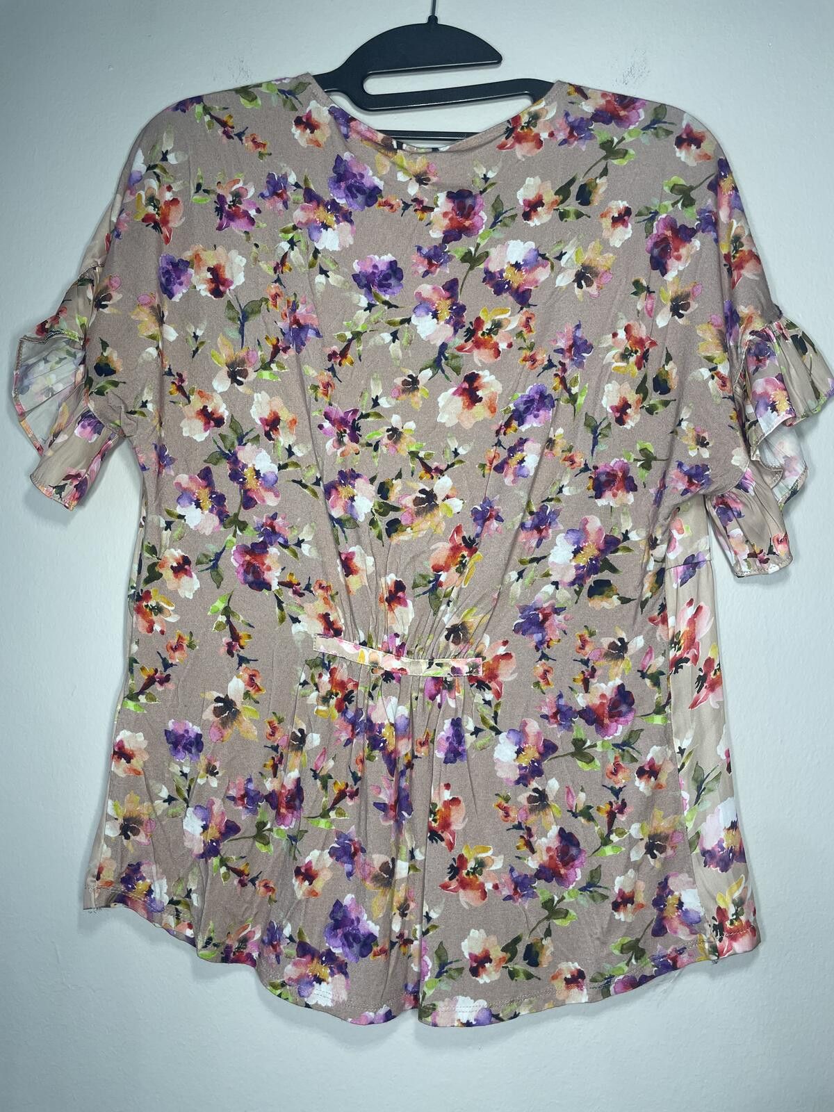 dylan Anthropologie Dolan Mitzi Floral Pleated Blouse XS Garden Size XS / US 0-2 / IT 36-38 - 4 Thumbnail