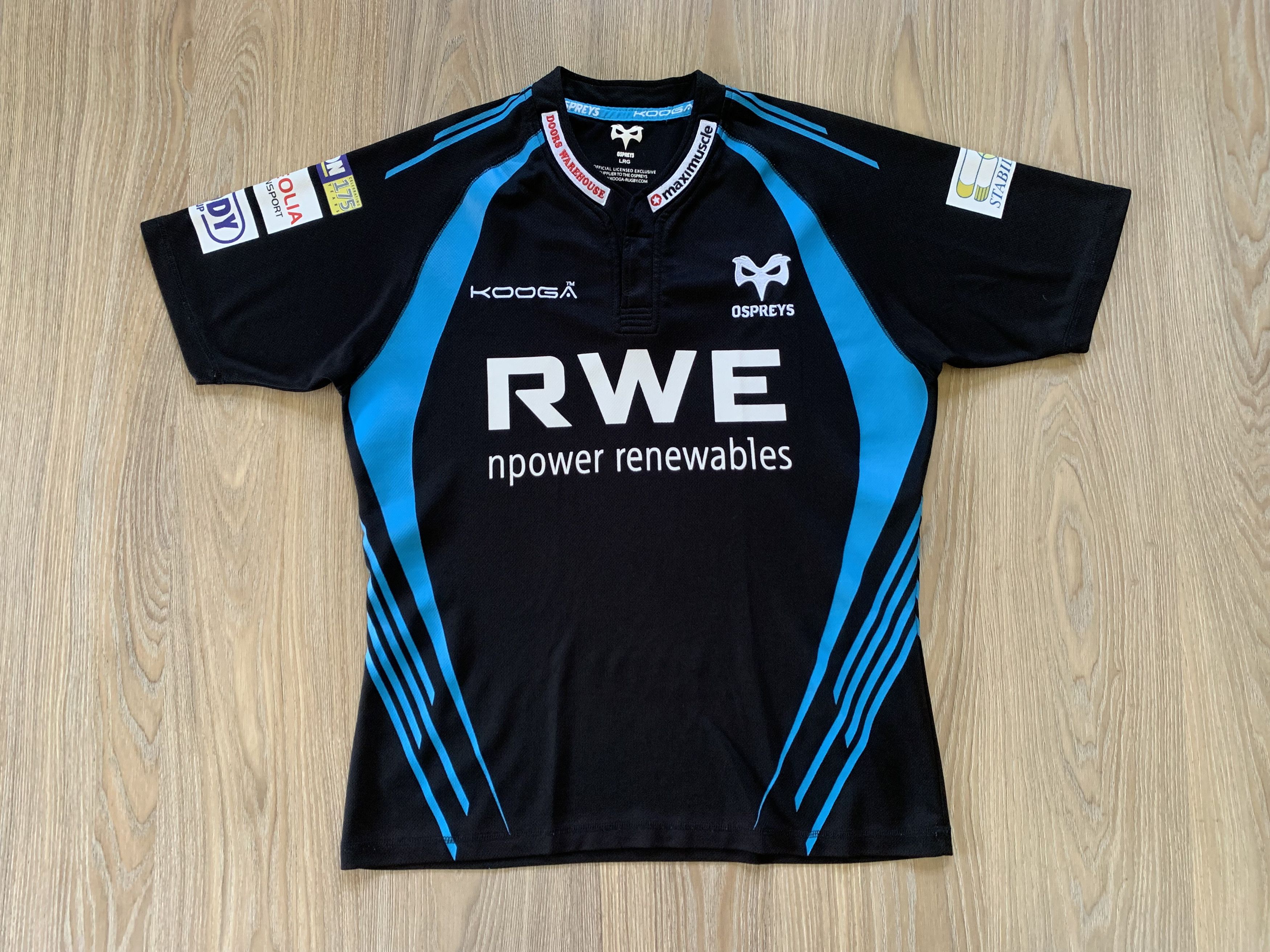 Osprey Ospreys Rugby Union Kooga Vintage Jersey Size US L / EU 52-54 / 3 - 2 Thumbnail