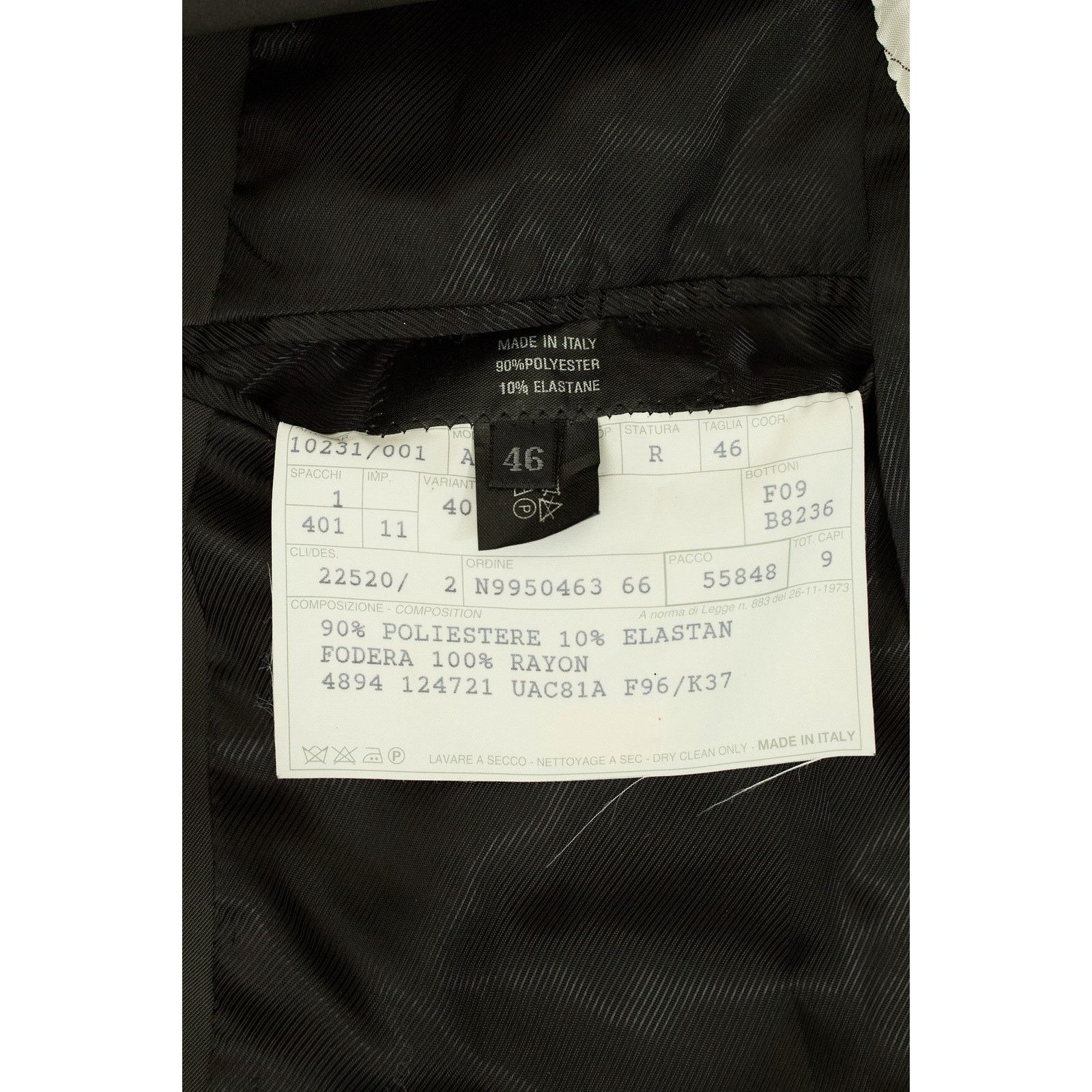 Prada Black Nylon Suit Size 46R - 8 Thumbnail