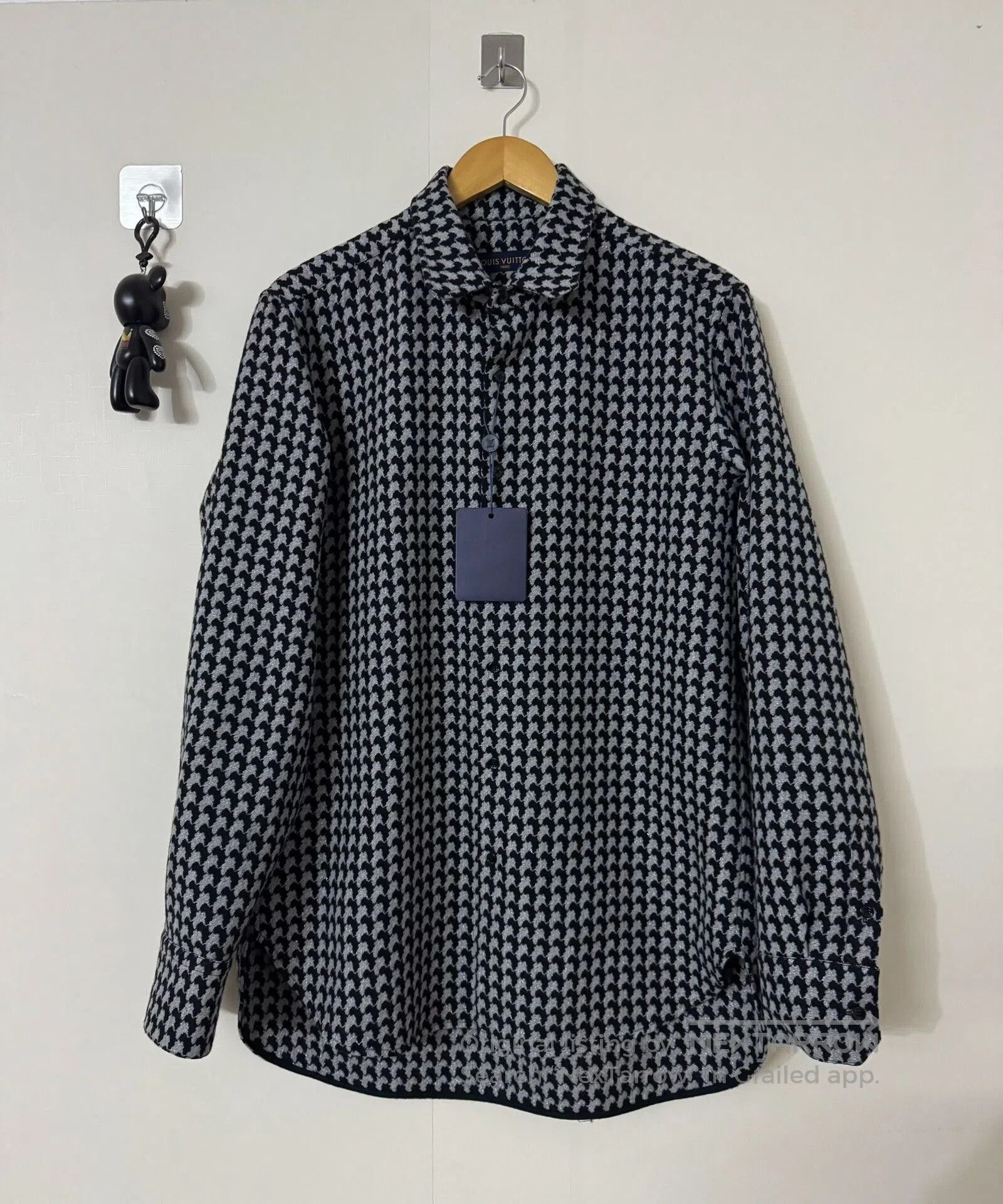 Paul Harnden Shoemakers black and white houndstooth shirt. Size US M / EU 48-50 / 2 - 1 Thumbnail