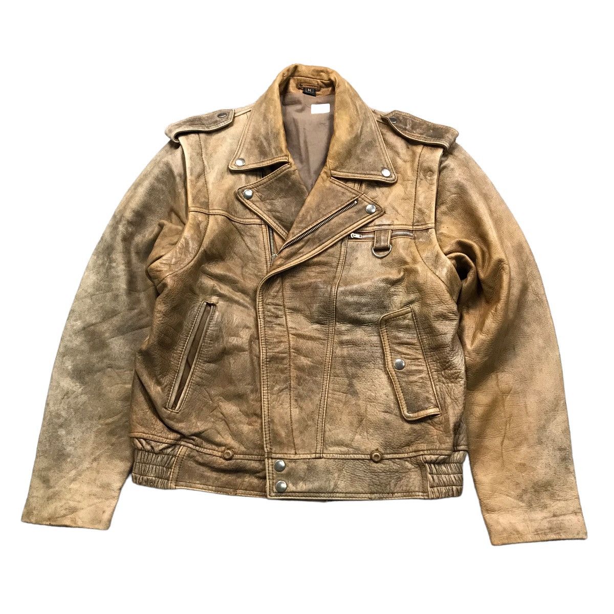 Archival Clothing × Leather Jacket LEATHER JACKET DOUBLE COLLAR 