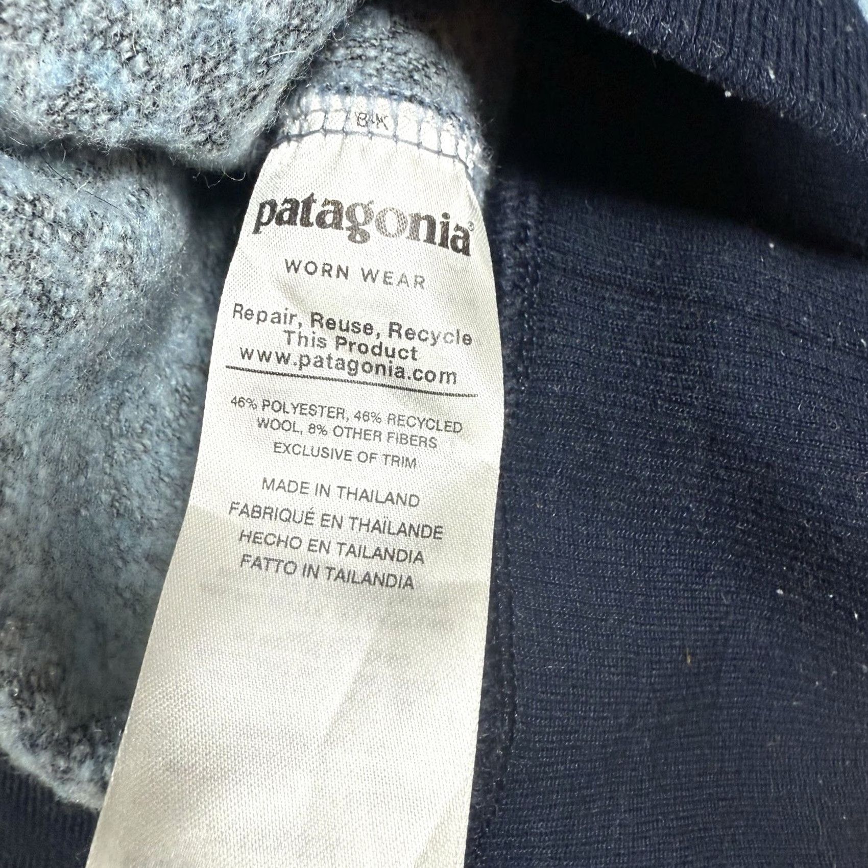 Patagonia Patagonia Wool Fleece Pullover Gray Medium Mens Woolyester Gorpcore Recycled Wool Quarter Zip Sweater Grey M Mens Size US M / EU 48-50 / 2 - 5 Thumbnail