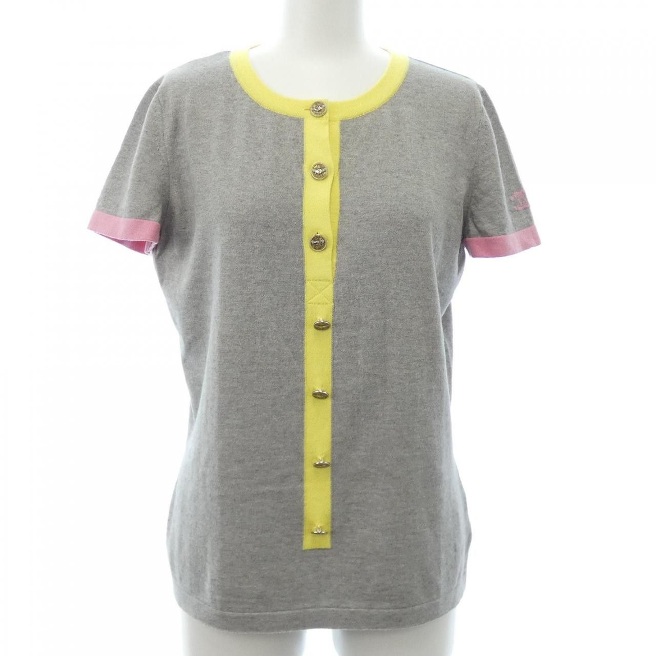 Chanel Chanel Cashmere Blend Top Textile Tops P32716K00741 08P DUTY FREE for USA