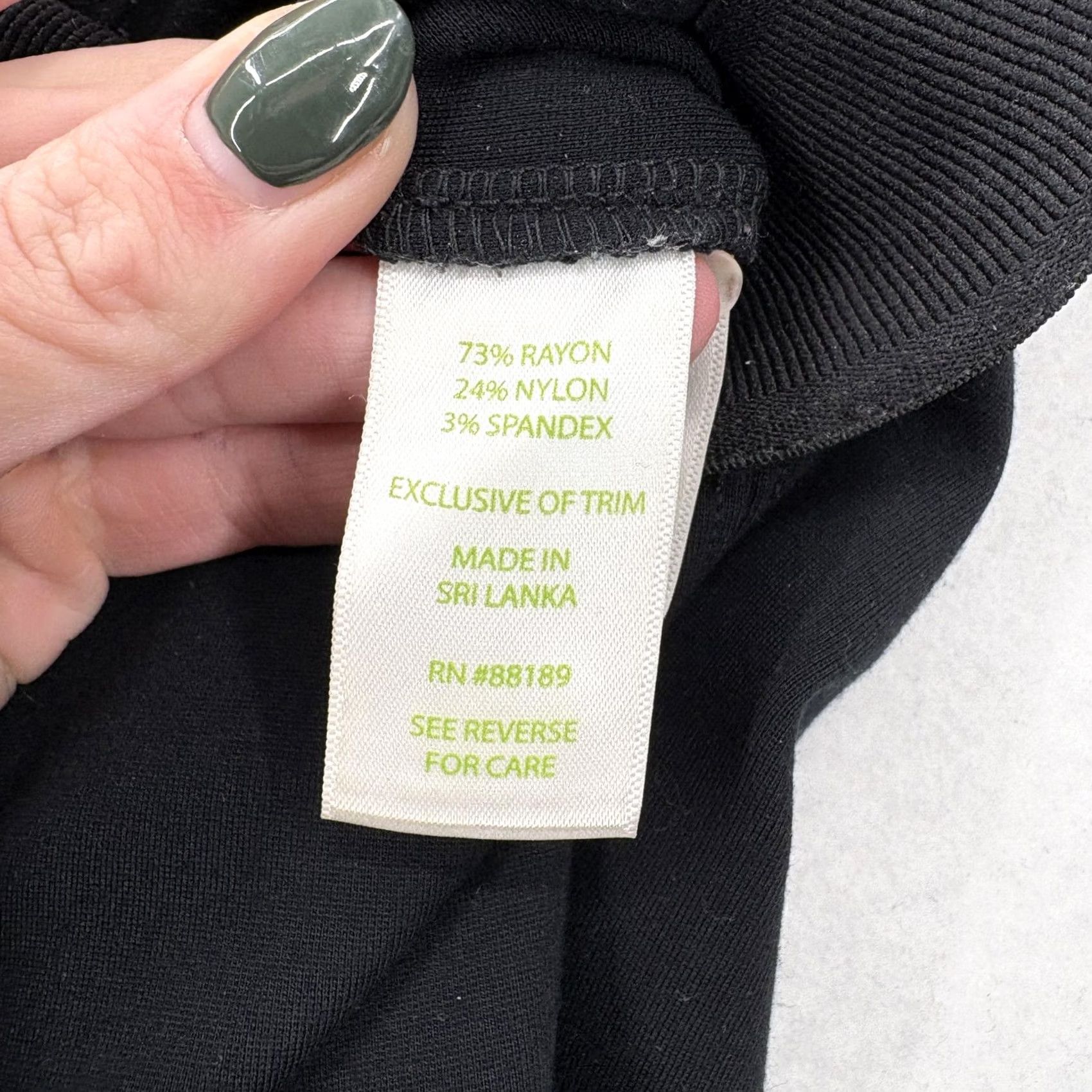 Lilly Pulitzer Lilly Pulitzer Pants Womens XS Black Ponte Skinny Pull On Stretch Leggings Gym Size 26" / US 2 / IT 38 - 5 Thumbnail