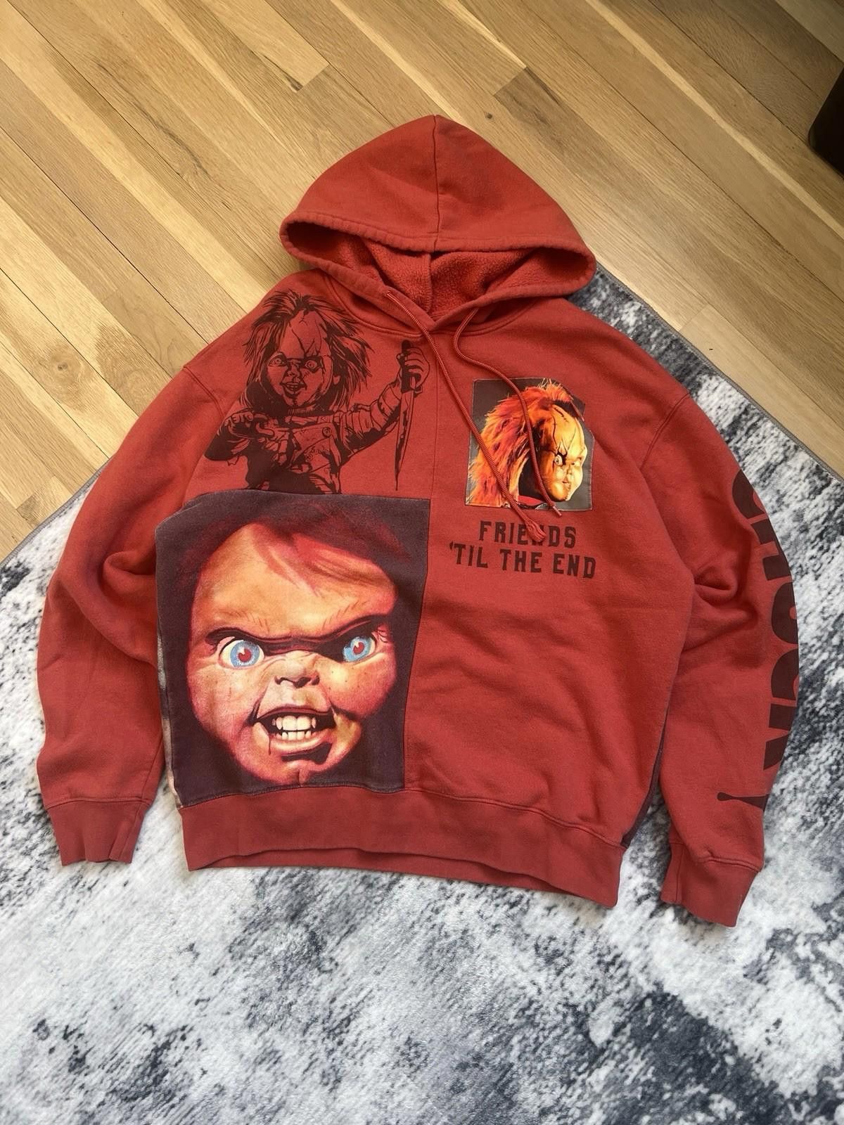 Original Chuck Y2K Chuckie Doll Hooded Sweatshirt Red Size Large Size US XL / EU 56 / 4 - 1 Thumbnail