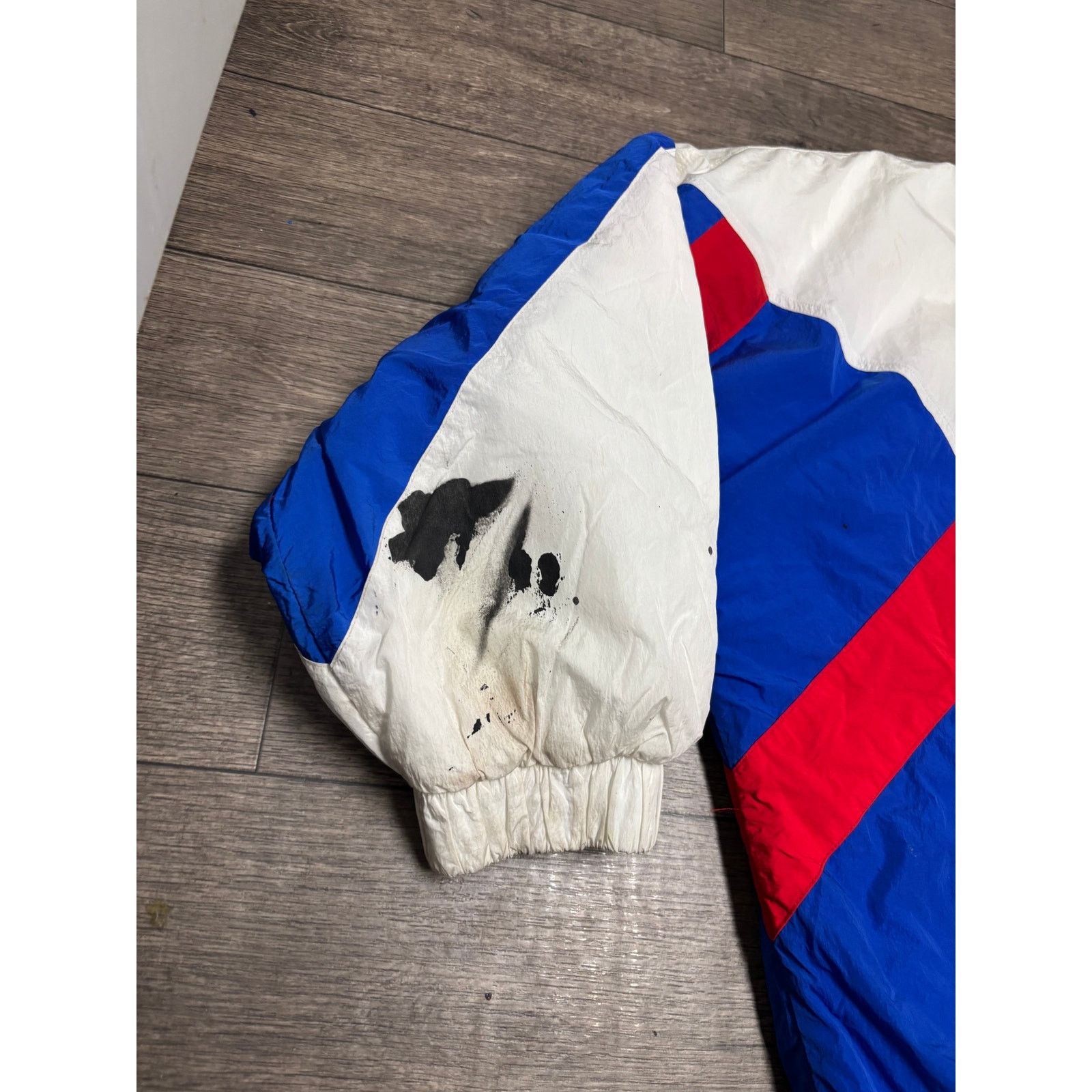 Tommy Jeans × Vintage Tommy Jeans Pullover Retro Jacket Sz L White Blue Size US L / EU 52-54 / 3 - 4 Thumbnail