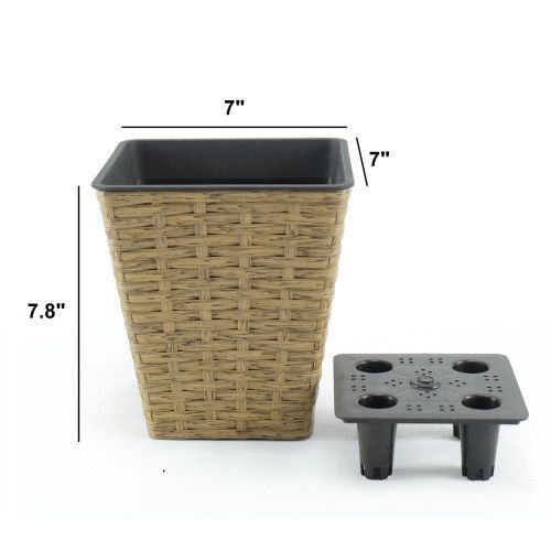 Designer × Homemade 2-Pack Smart Self-watering Square Planter for Indoor and Out Size US L / EU 52-54 / 3 - 7 Thumbnail