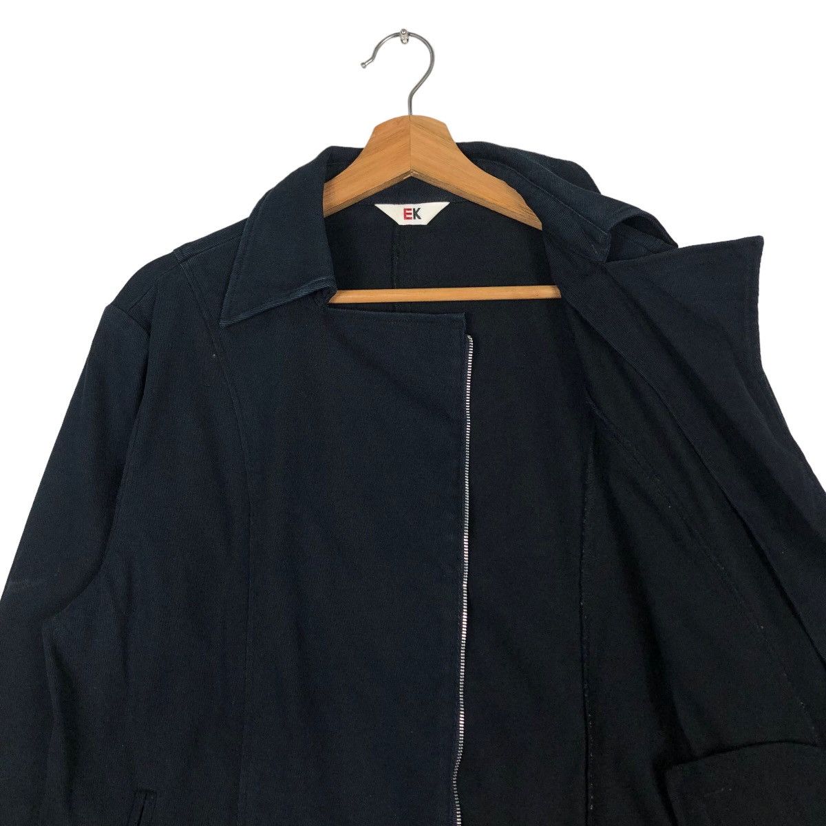 Issey Miyake 🔥Cropped Biker Jacket EK Japan Asymmetrical Zipper Size US M / EU 48-50 / 2 - 12 Thumbnail