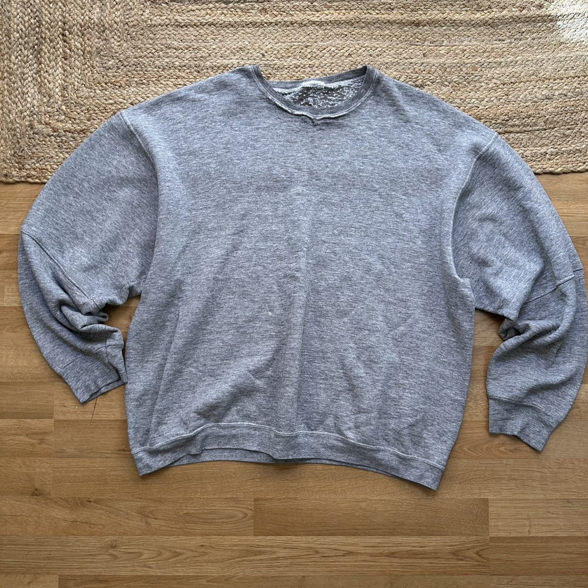 Hanes × Vintage Vintage Heather grey hanes athletic crew Size US XL / EU 56 / 4 - 1 Thumbnail