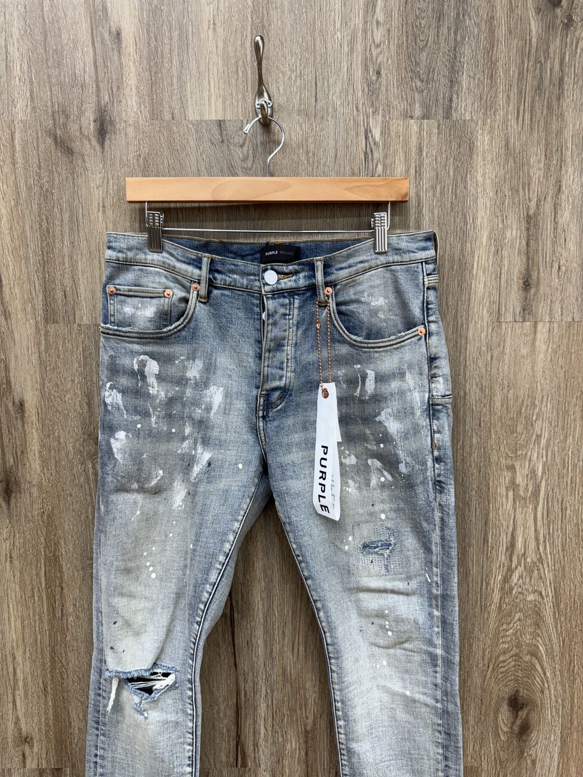 Purple Purple Denim Jeans Size US 32 / EU 48 - 2 Thumbnail