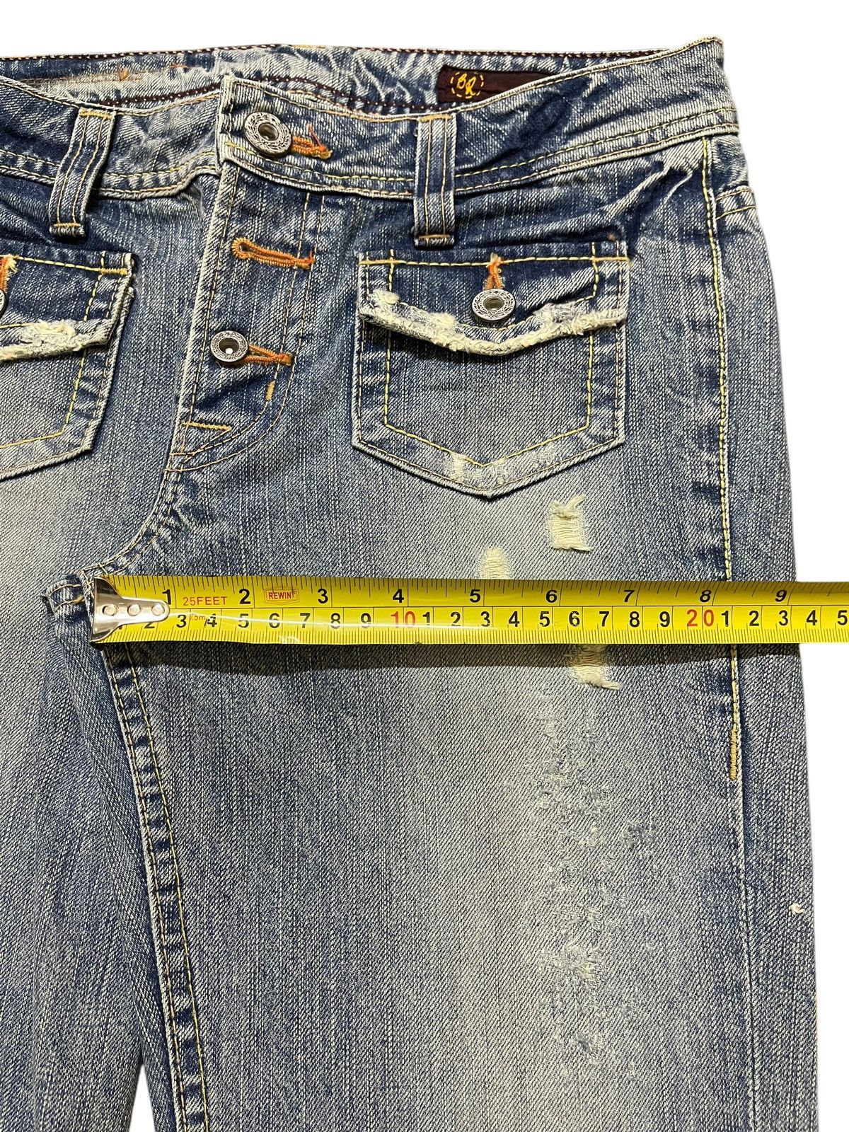 Hysteric Glamour Vintage Japanese Brand Bush Pants Faded Wash Bootcut Jeans Size US 28 / EU 44 - 14 Thumbnail