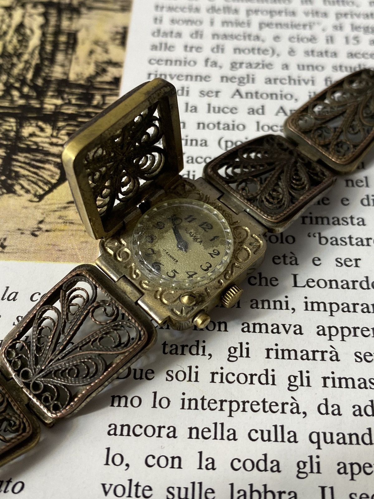 Jewelry Vintage Rare Chaika Filigree Bracelet Watch Size ONE SIZE - 2 Thumbnail