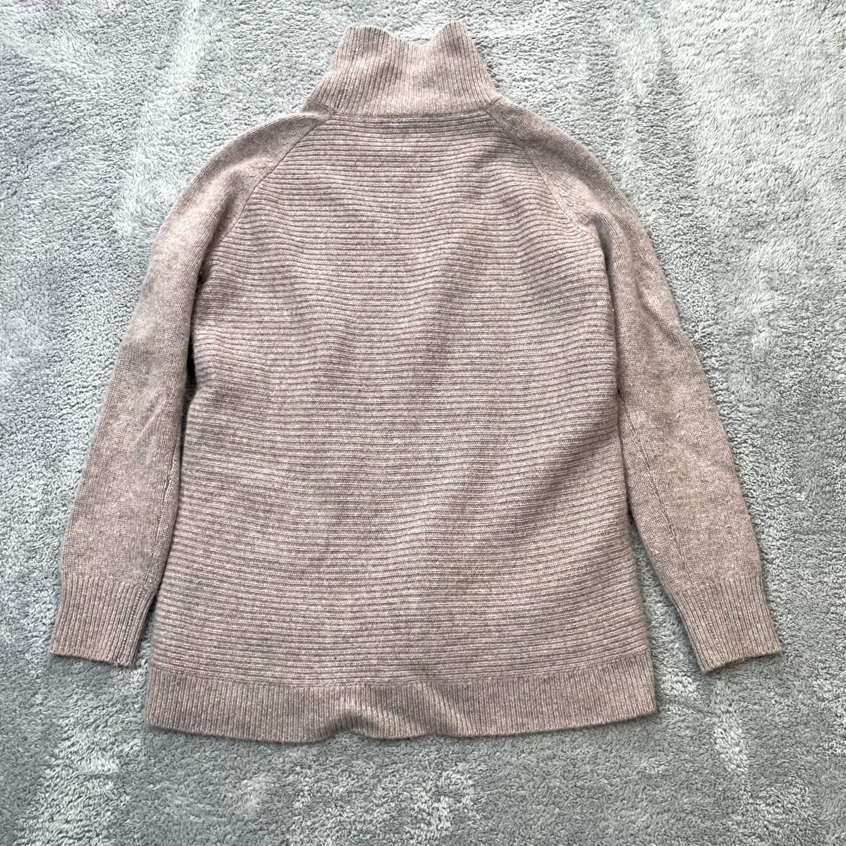 Vintage Garnet Hill Sweater Womens Small Brown Cashmere Cable Mock Pullover Size S / US 4 / IT 40 - 6 Thumbnail