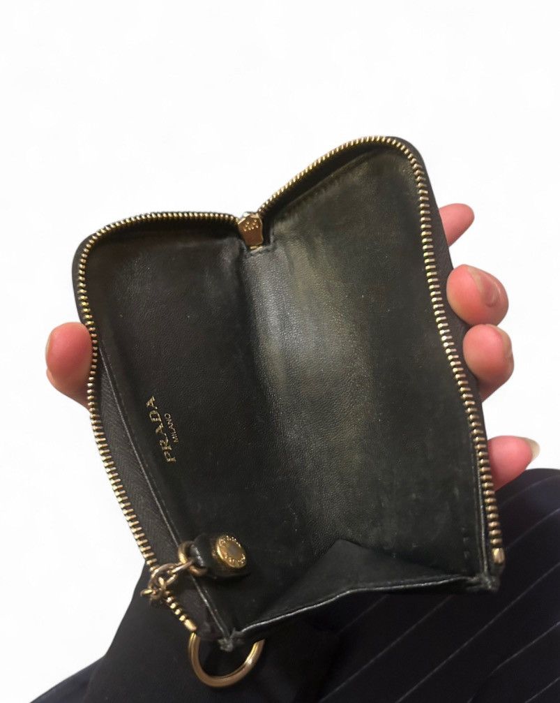 Prada Small Saffaino Leather Black Prada Wallet Size ONE SIZE - 3 Thumbnail