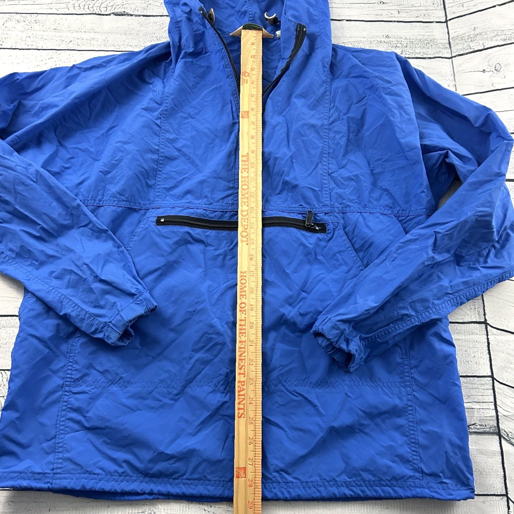 Vintage VINTAGE L.L. Bean Anorak Jacket 1/4 Zip Nylon Windbreaker Rain Blue Large Mens Shirt Size US L / EU 52-54 / 3 - 3 Thumbnail