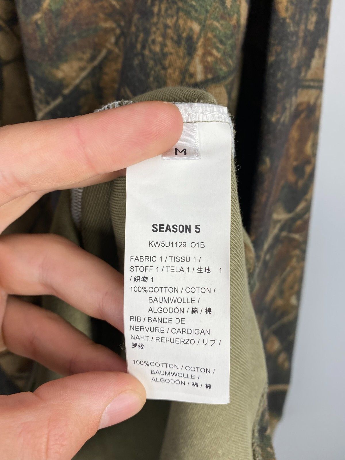 Yeezy Season 5 Yeezy Season Camo Forest Crew Sweatshirt Size US L / EU 52-54 / 3 - 10 Thumbnail