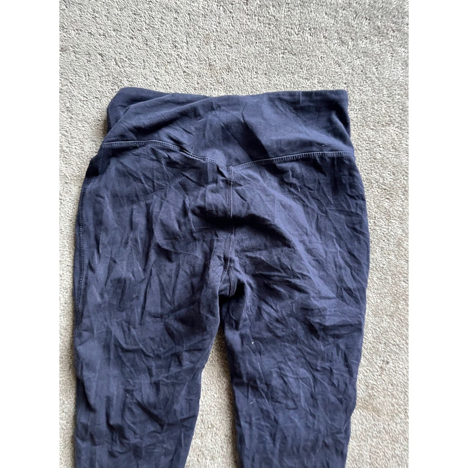 Vintage Marika Leggings Size Large Navy Blue Women Fitness Activewear Skinny Ankle Style Size 36" / US 14 / IT 50 - 4 Thumbnail