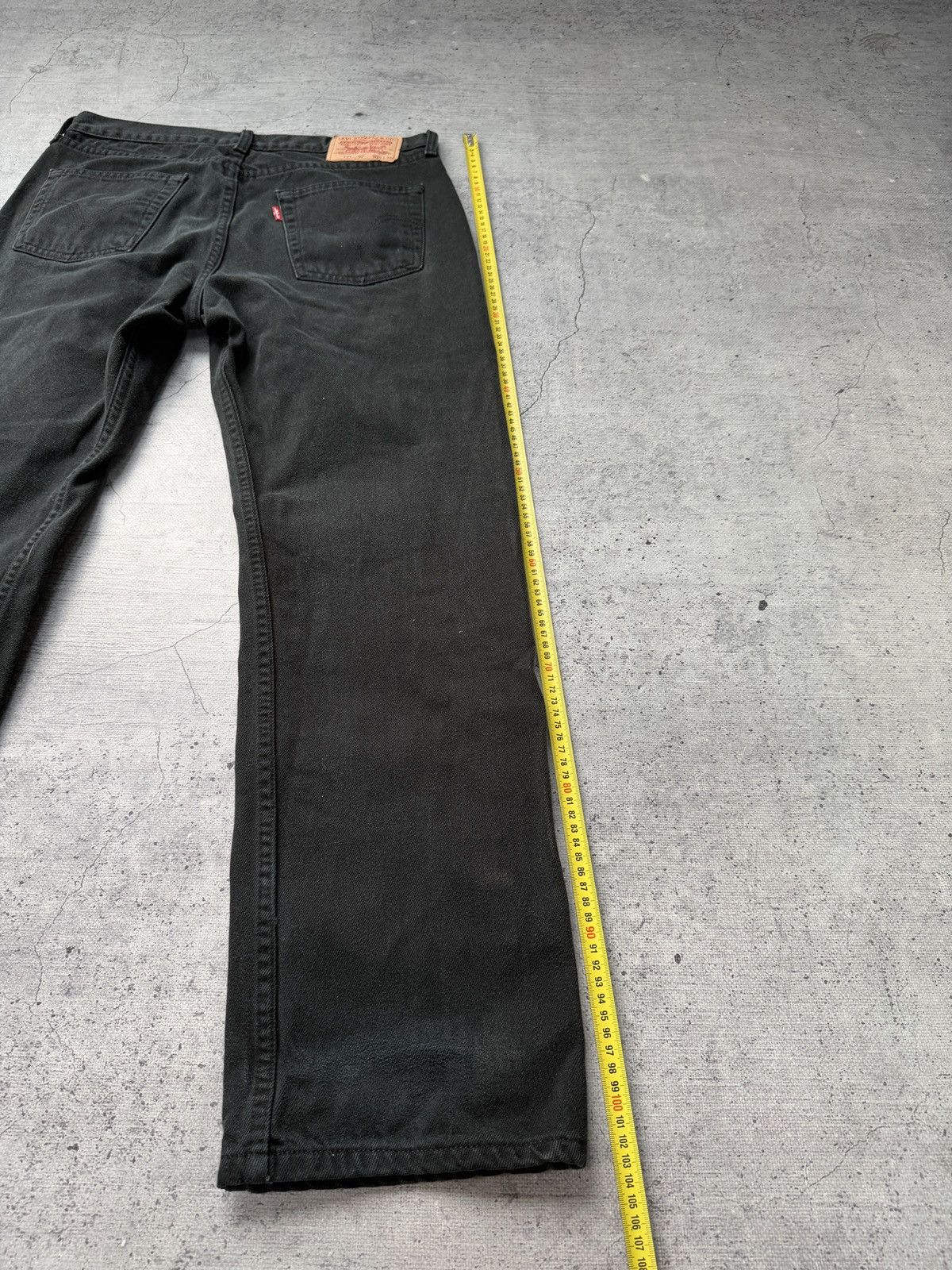 Levi's Vintage Levi's 751 Straight Fit USA Black Denim Opium Jeans Size US 33 - 9 Thumbnail