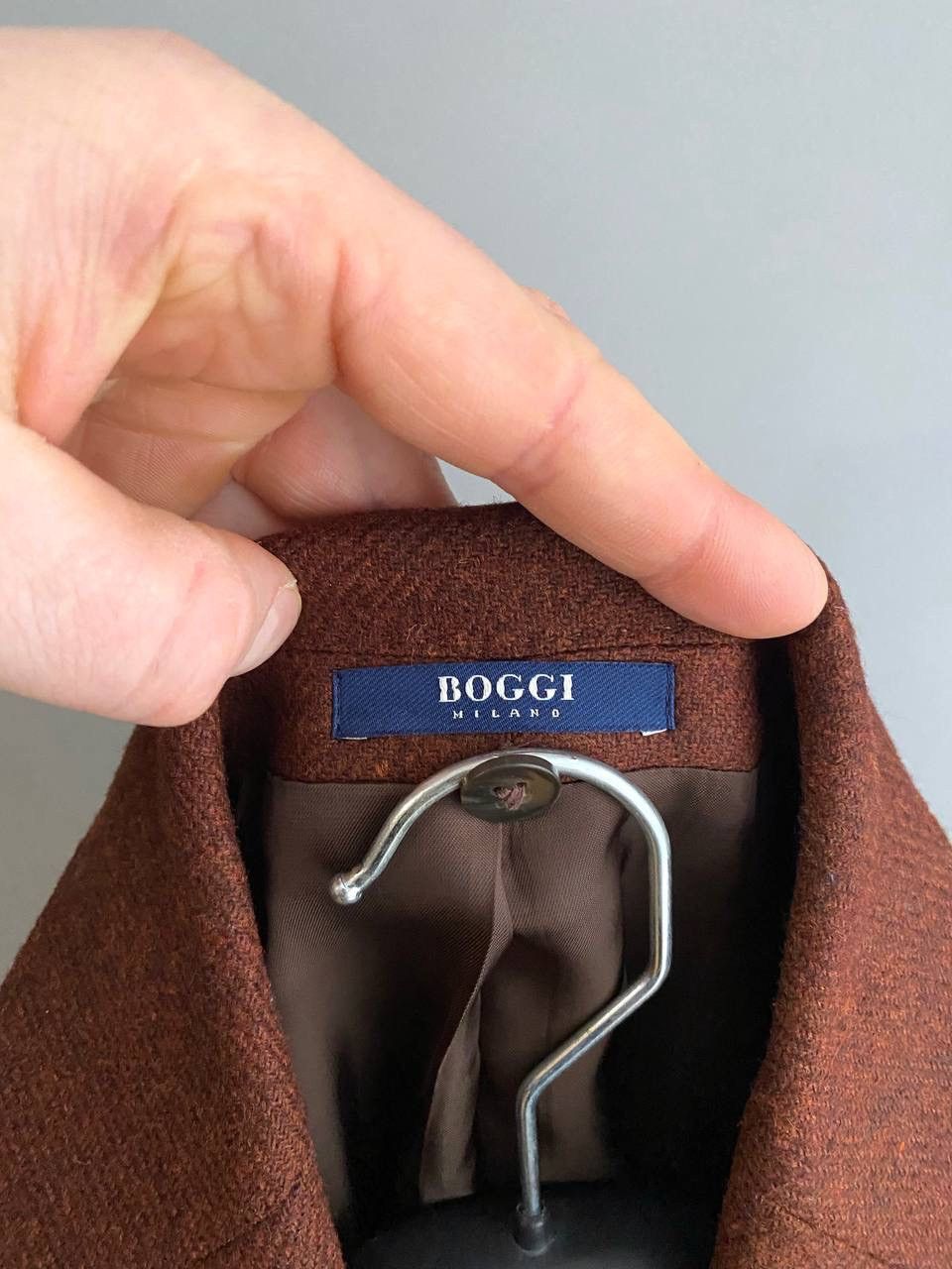 Boggi BOGGI MILANO x Moon Merino Lambswool Men's Blazer, Size 54 Size 54R - 17 Thumbnail