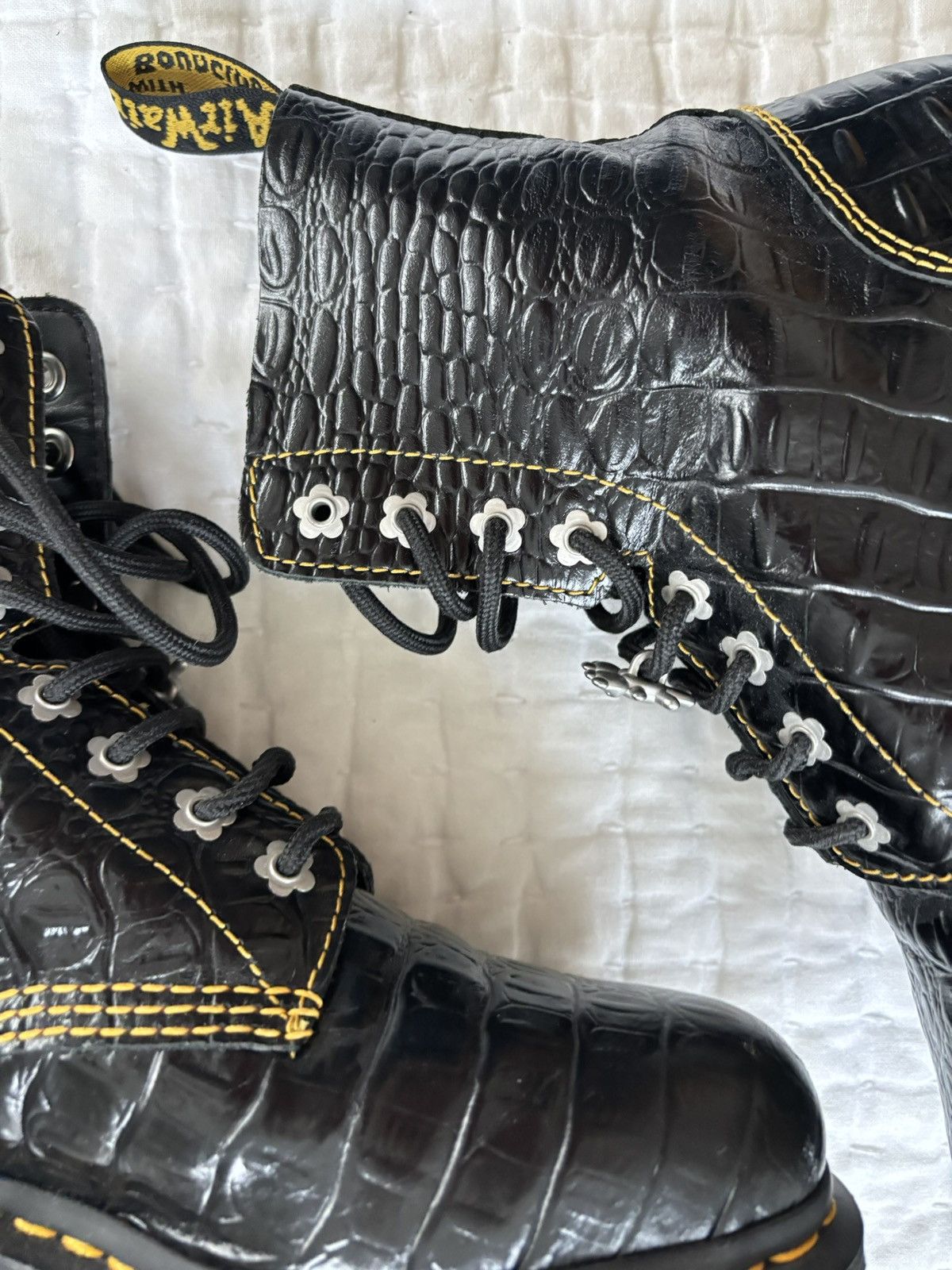 Dr. Martens × Heaven by Marc Jacobs Audrick Heaven by MJ Croc Boots Dr. Martens x Heaven Boots Size US 8 / IT 38 - 3 Thumbnail