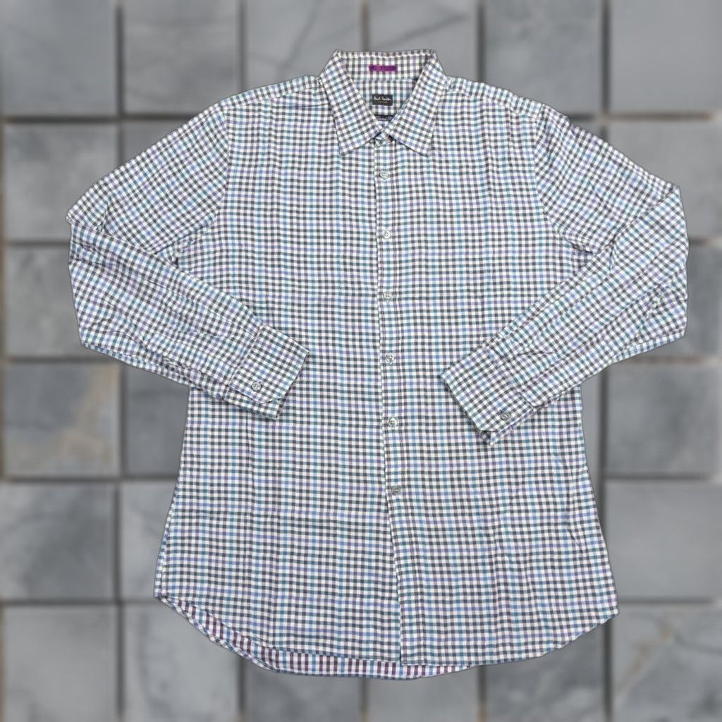 Paul Smith Paul Smith Button Up Shirt Mens 16.5 Long Sleeve Plaid Regular Fit Multicolor Preppy Size US L / EU 52-54 / 3 - 1 Thumbnail