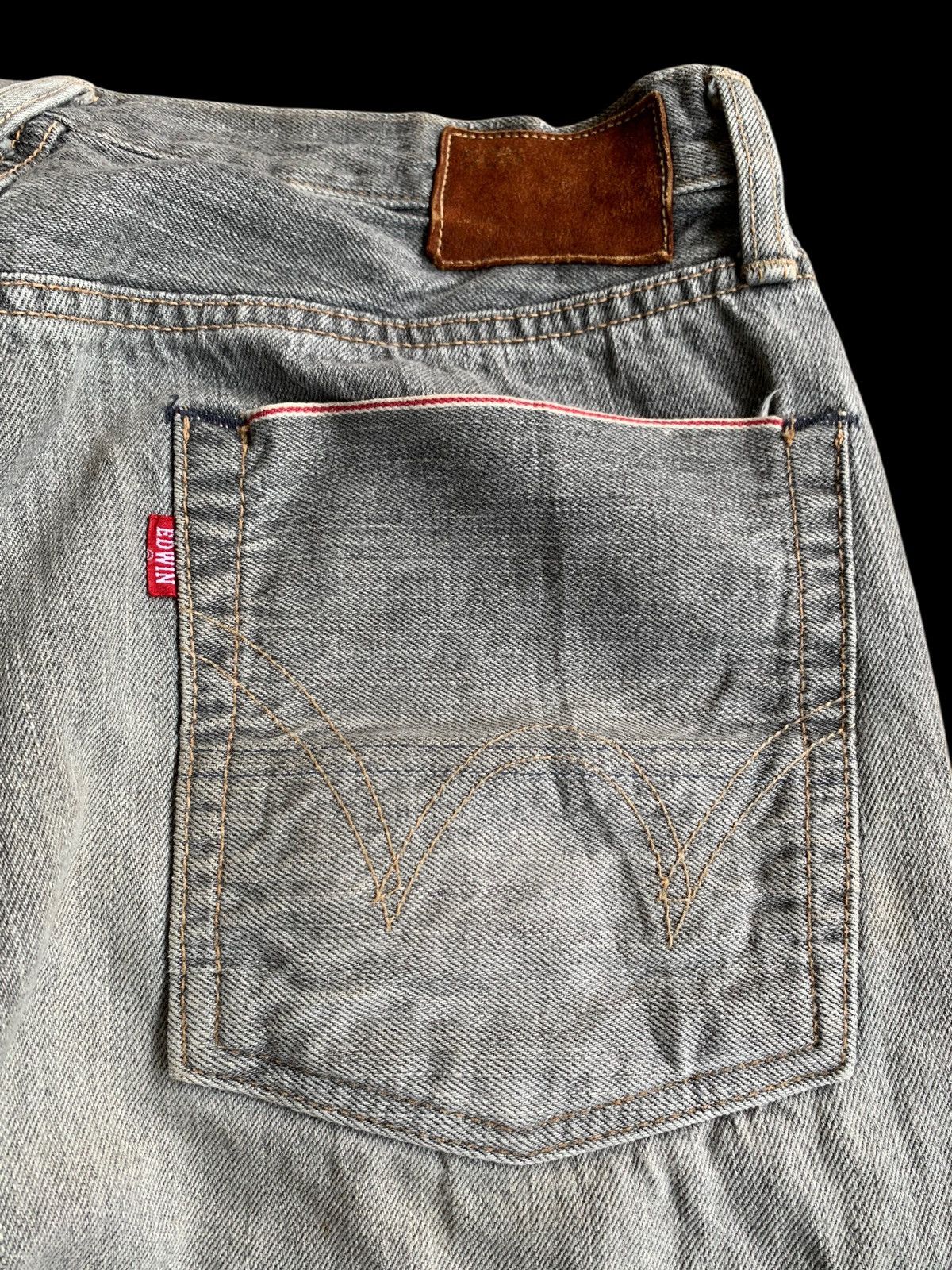 If Six Was Nine VINTAGE EDWIN 505S SELVEDGE FADED DISTRESSED SHORT DENIM Size US 32 / EU 48 - 14 Thumbnail