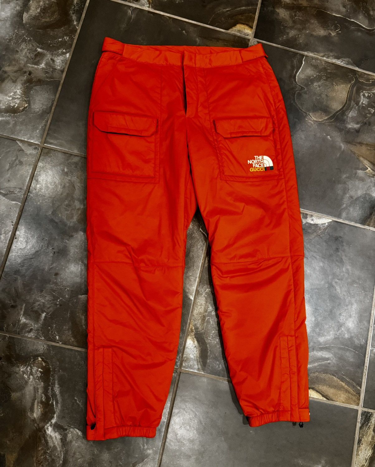 image of Gucci X North Face Ski Pants in Orange, Men's (Size 33)