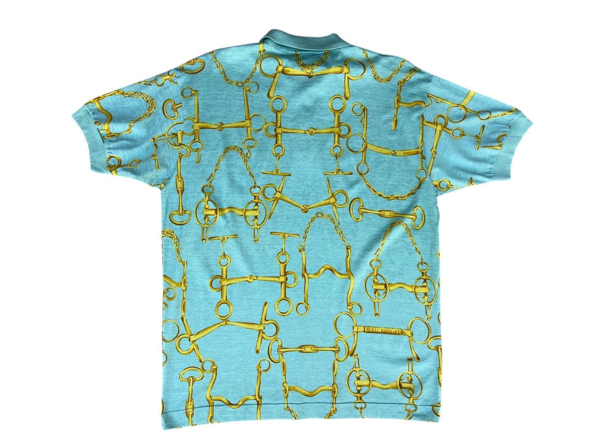 Gucci 00s GUCCI Tom Ford Made in Italy Gold Chain Link Polo Shirt Size US M / EU 48-50 / 2 - 11 Thumbnail