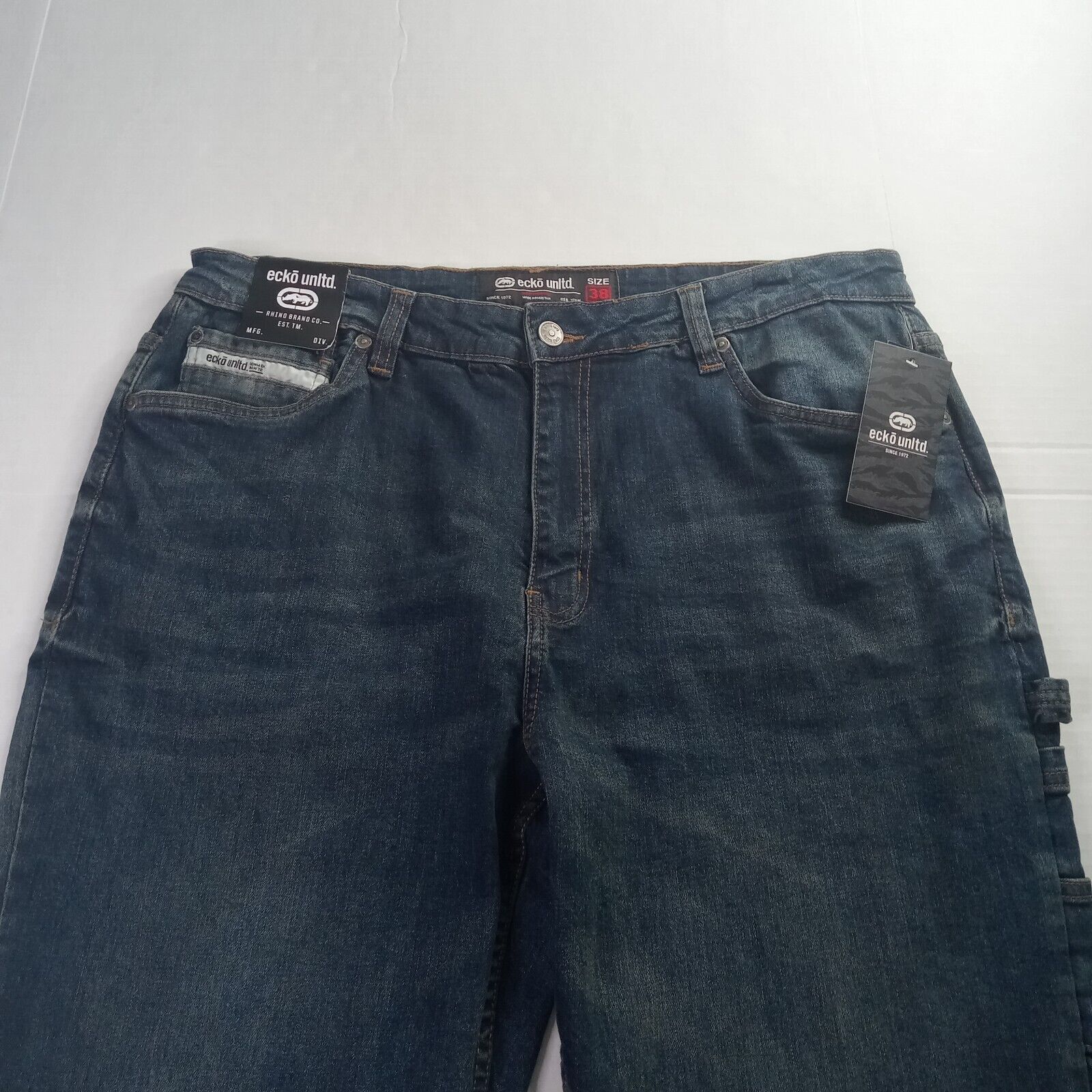 Ecko Unltd. Ecko Unltd Relaxed Fit Carpenter Jeans Men's Size 38x31 Blue Size US 38 / EU 54 - 4 Thumbnail