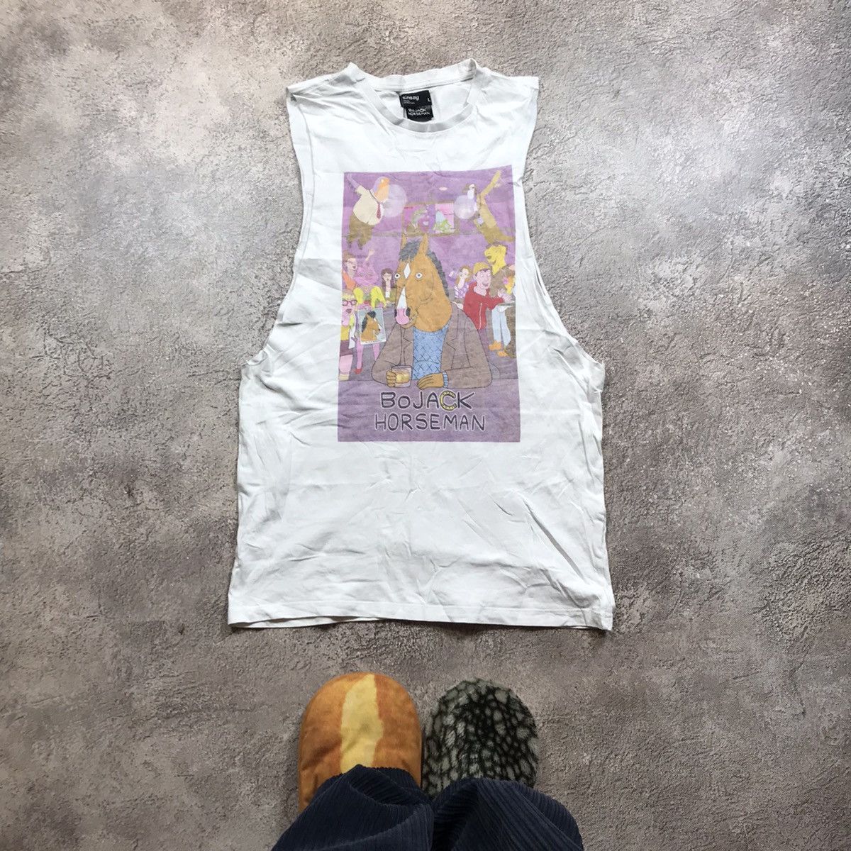 Vintage Vintage Y2K BoJack Horseman Graphic Tank Top Streetwear L Size US L / EU 52-54 / 3 - 1 Thumbnail