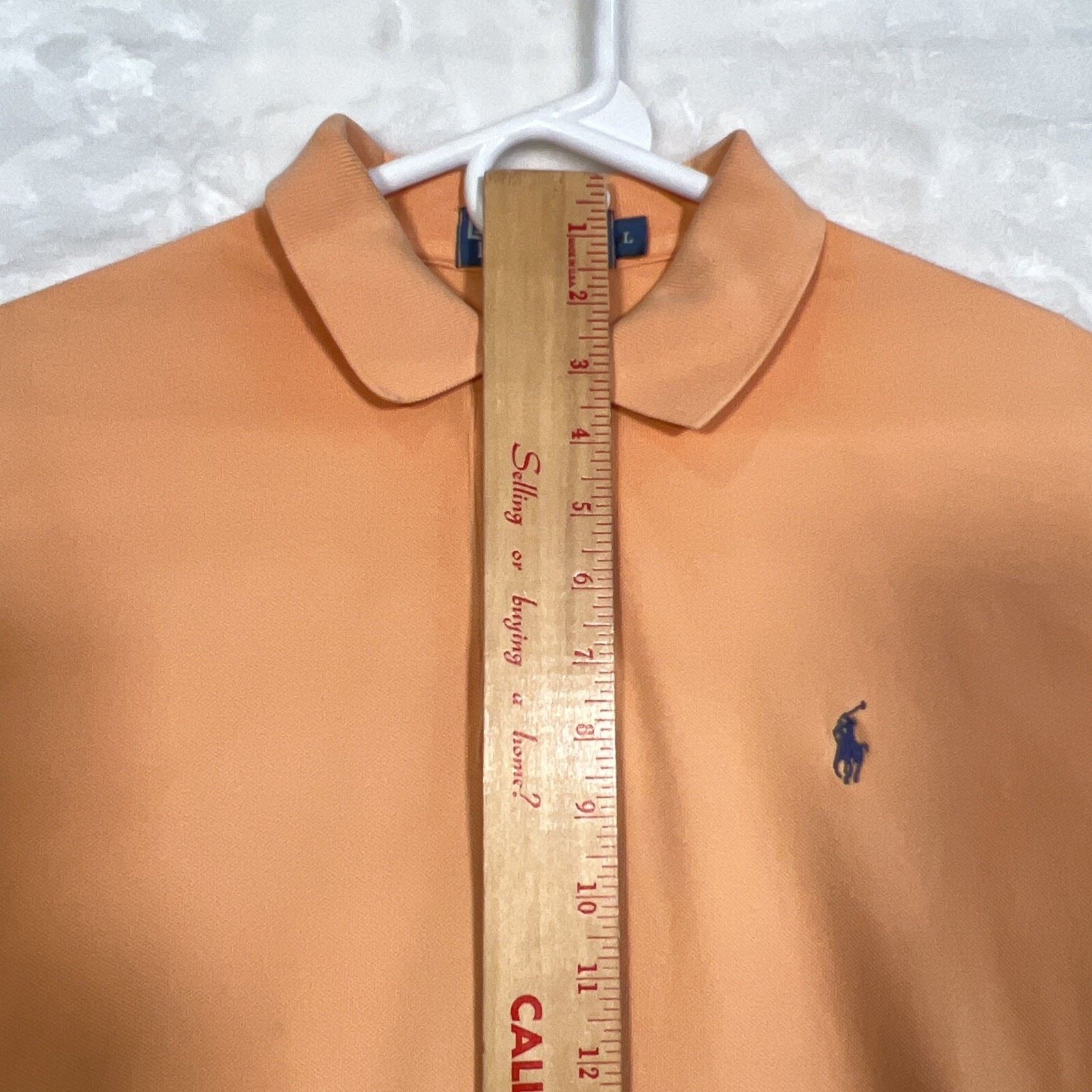 Polo Ralph Lauren Polo Ralph Lauren Men's Melon Peach Cotton Polo Shirt Large Size US L / EU 52-54 / 3 - 2 Thumbnail