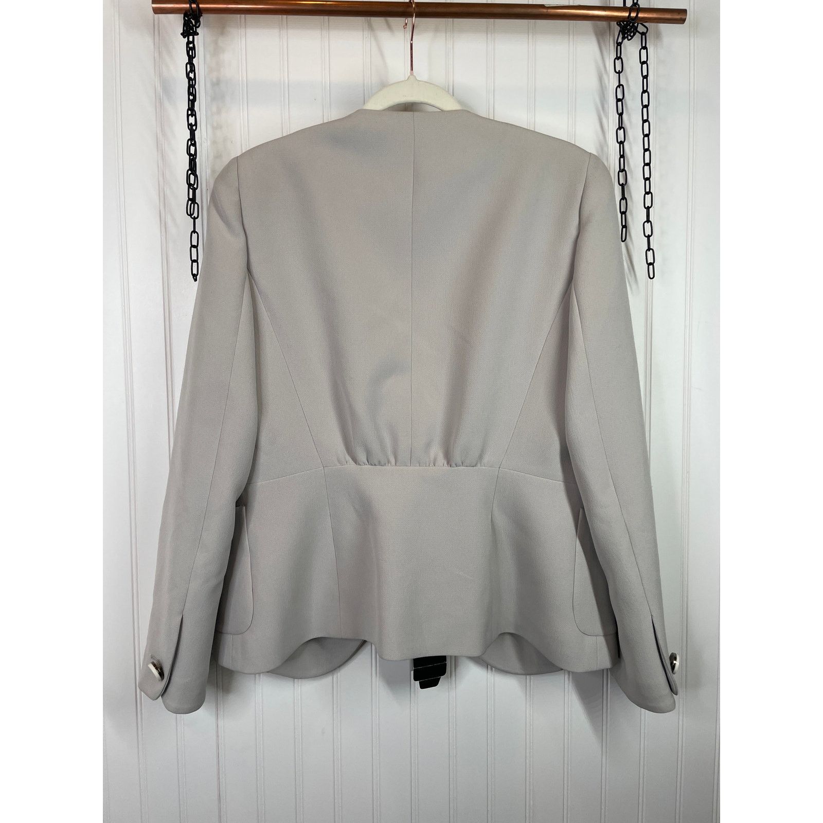 Emporio Armani Emporio Armani Gray Blazer Corpcore Office Corporate 12 Size XL / US 12-14 / IT 48-50 - 2 Thumbnail