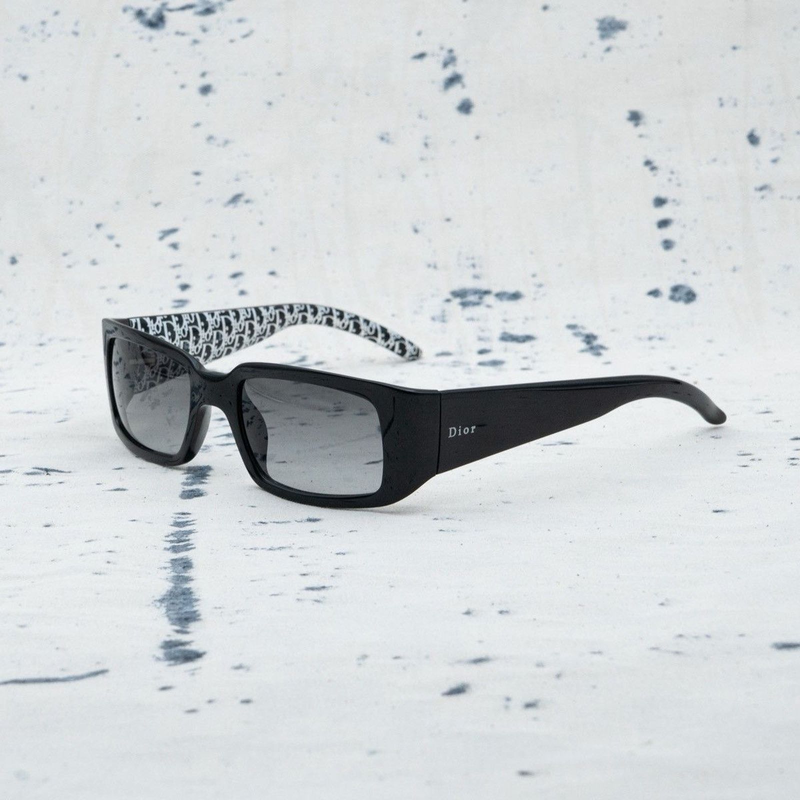 Vintage dior milan monogram multi logo aviator sunglasses