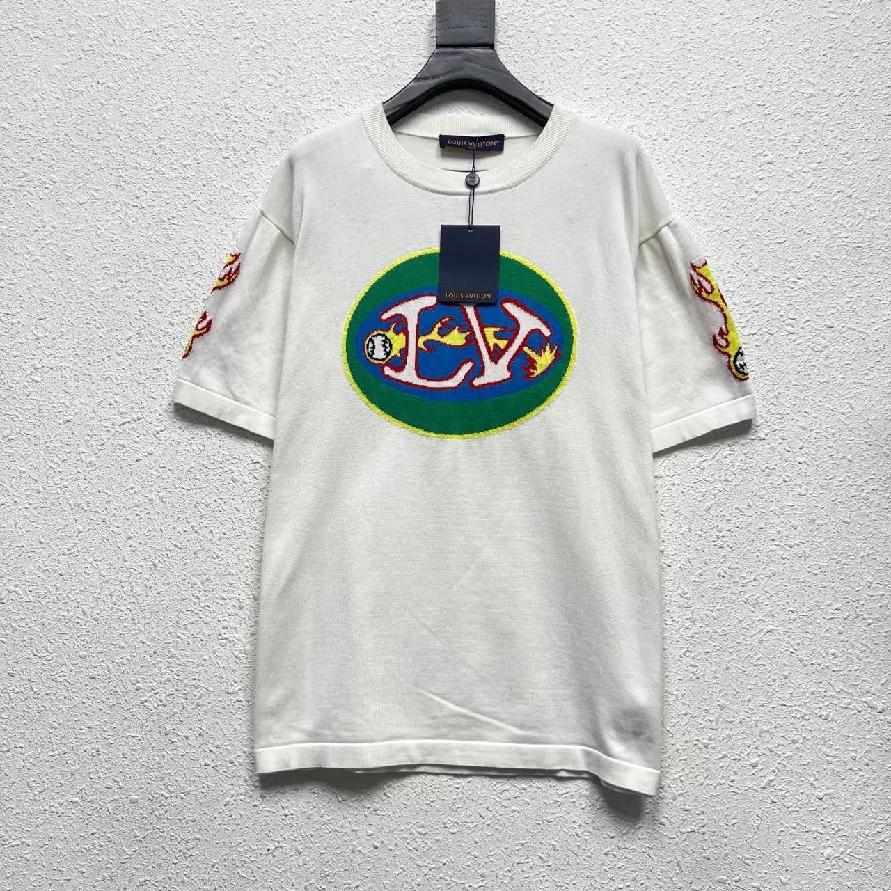 Louis Vuitton LV 23 Flame Baseball Logo Knit Short-Sleeve Tee XXL Size XXL / US 16-18 / IT 52-54 - 1 Thumbnail