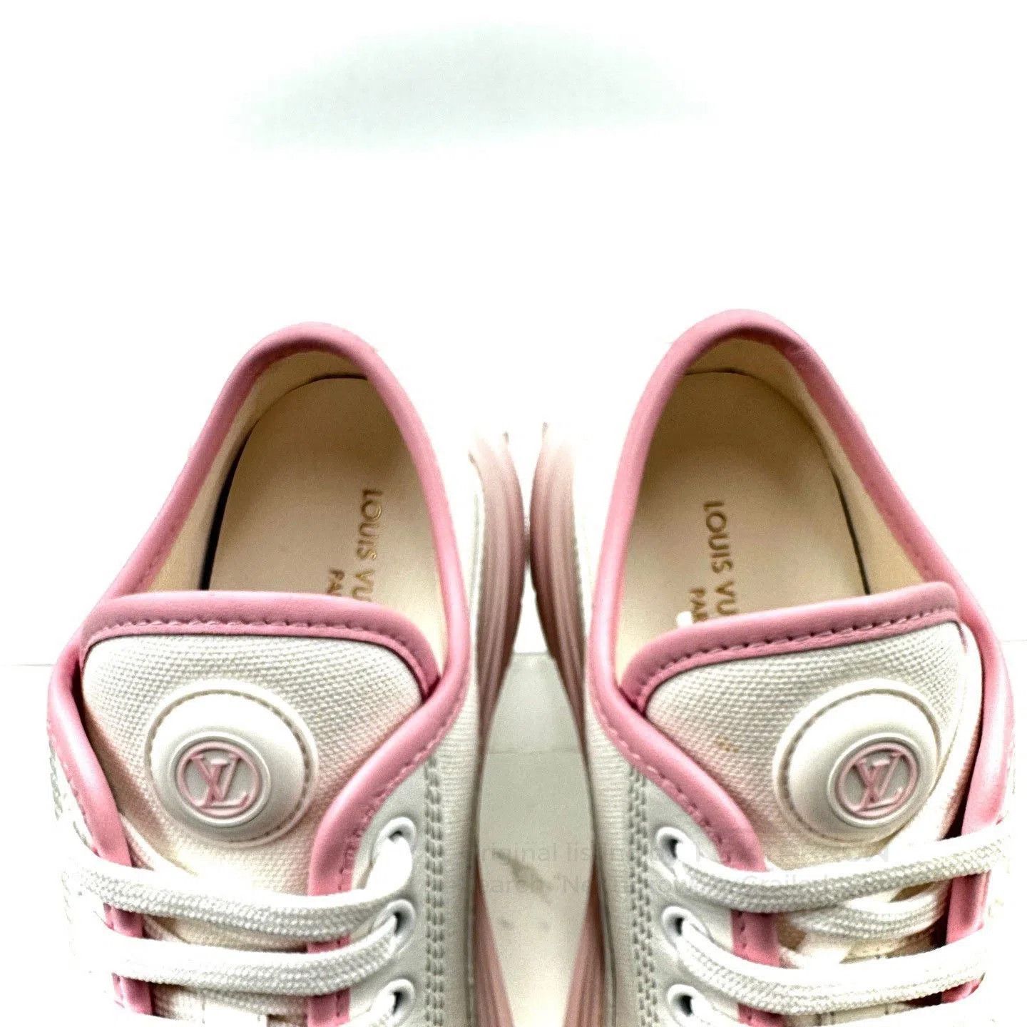 Louis Vuitton LV Squad Pink White Biscuit Shoes. Size US 4.5 / IT 34.5 - 5 Thumbnail