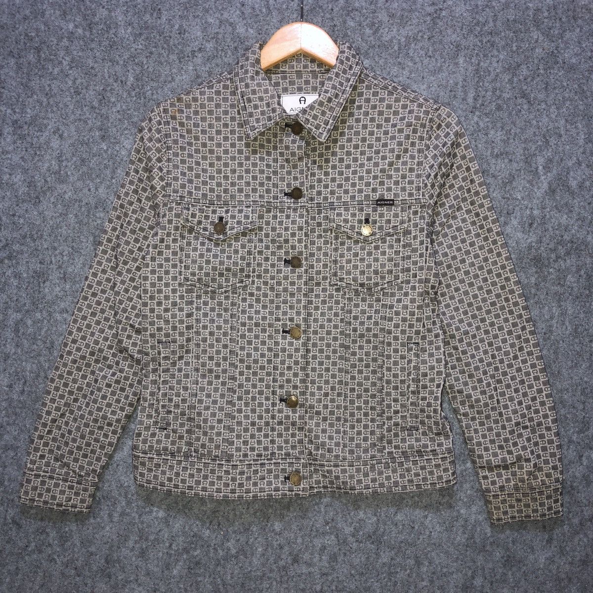 Aigner Monogram Trucker Jacker