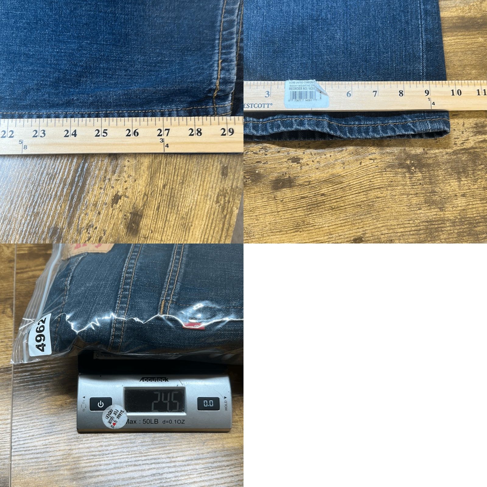 Levi's Levi’s 569 Jeans Mens 38 Blue Loose Straight Denim Baggy Jeans Mens Regular 29 Inseam Blue Mens Size US 38 / EU 54 - 8 Thumbnail