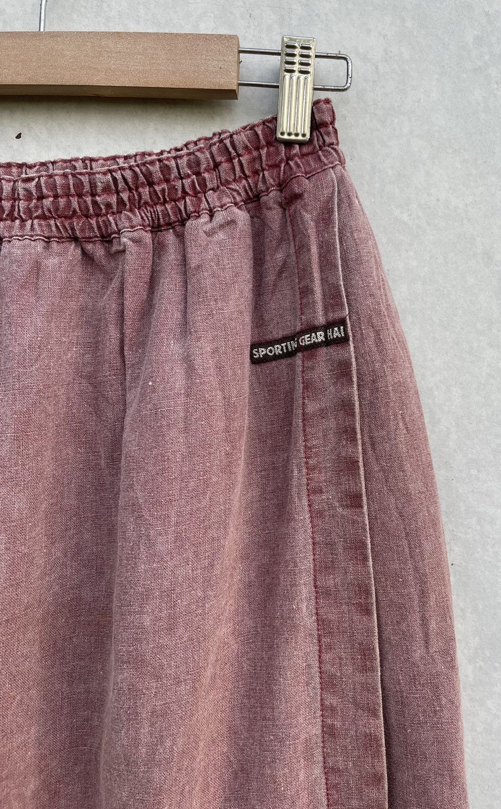Designer × Hai Sporting Gear × Issey Miyake 🔥VTG HAI SPORTING GEAR BY ISSEY MIYAKE BRUSHED MIDI SKIRT Size 29" - 4 Thumbnail