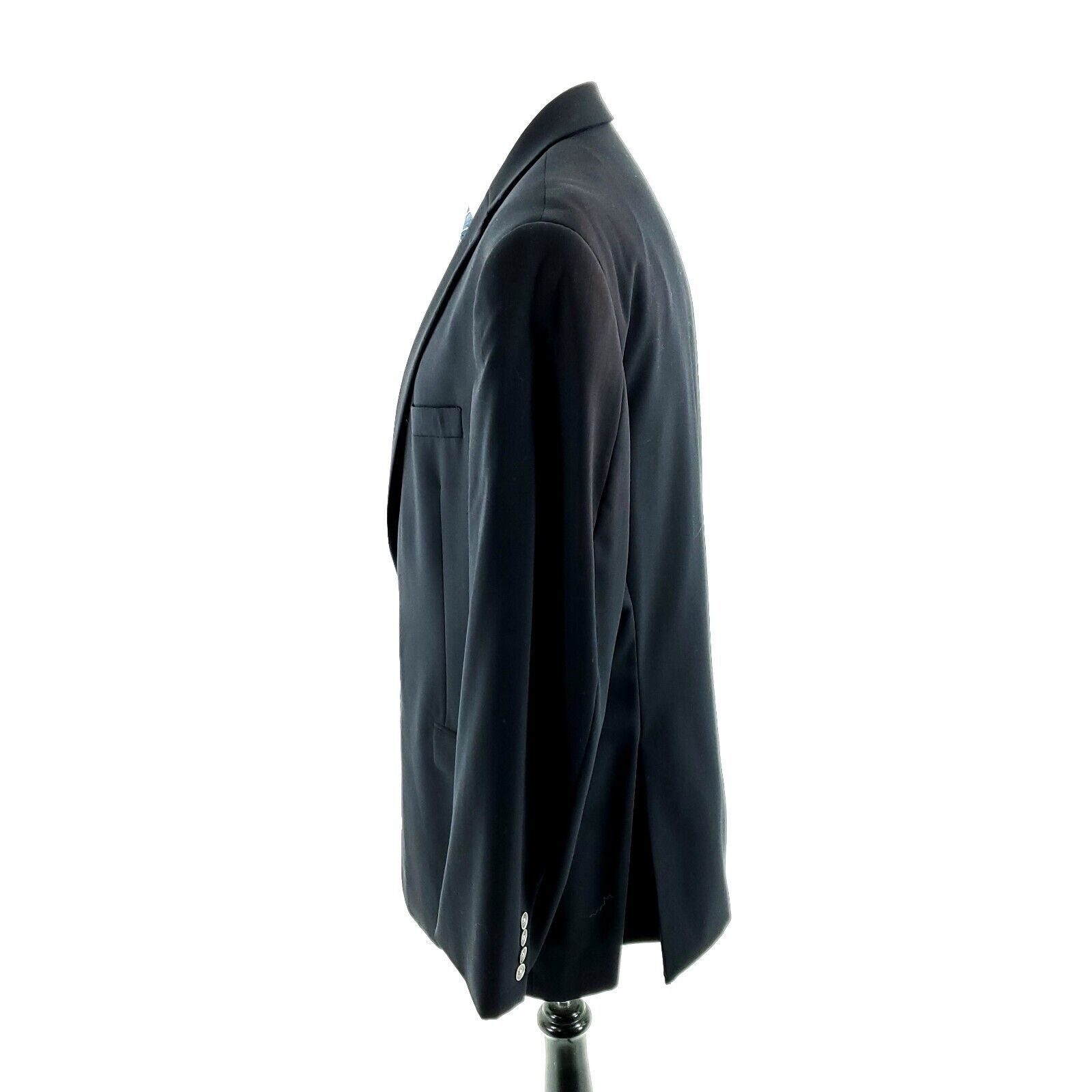 Calvin Klein Calvin Klein Wool 2 Silver Button Blazer 42L Or Slim 44L Bla Size 42L - 5 Thumbnail
